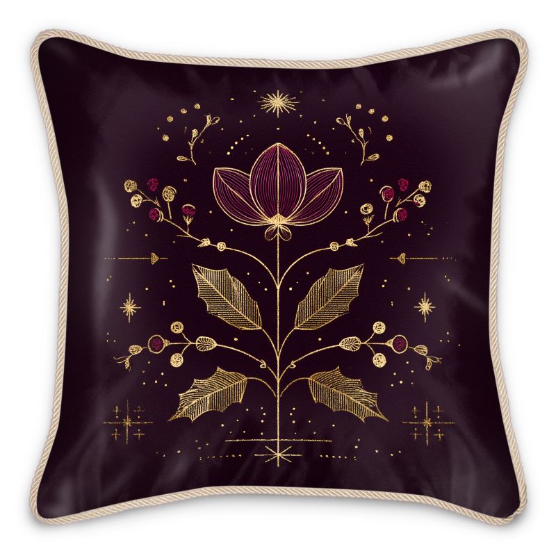 MV Couture Seidenkissen mit Daunenfüllung und edlem Kordelsaum | The Christmas Edition