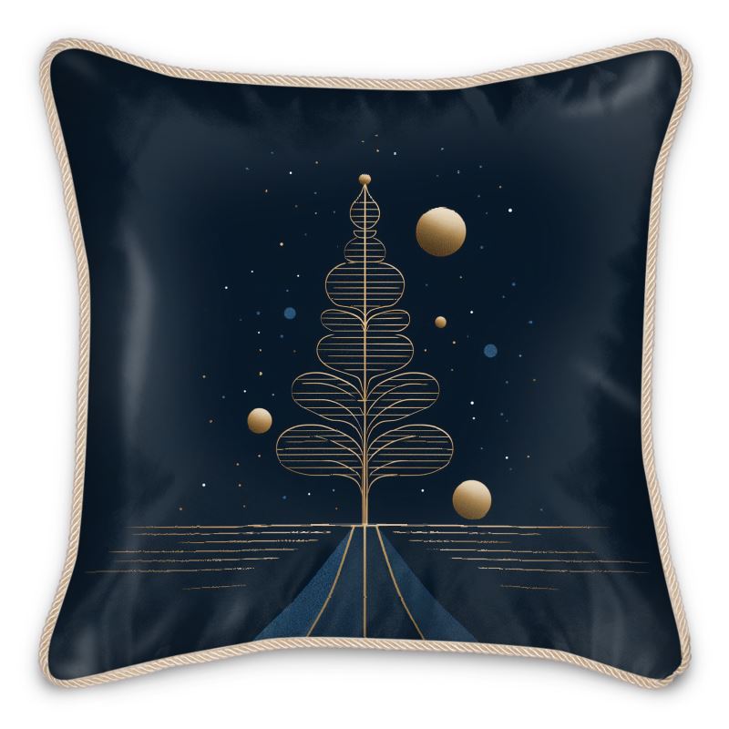 MV Couture Seidenkissen mit Daunenfüllung und edlem Kordelsaum | The Christmas Edition