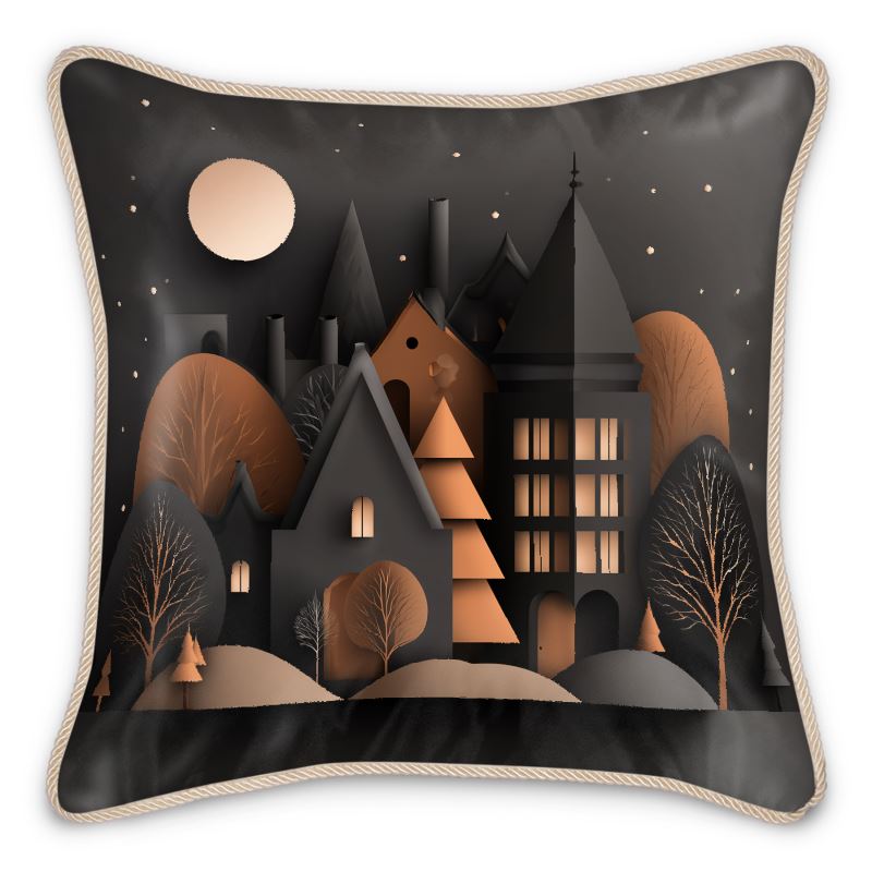 MV Couture Seidenkissen mit Daunenfüllung und edlem Kordelsaum | The Christmas Edition