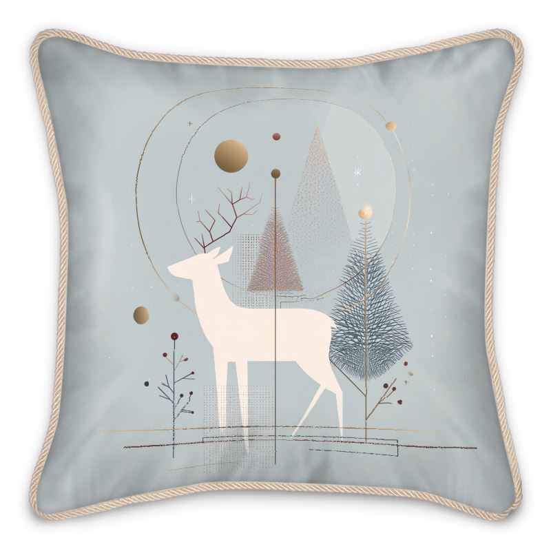 MV Couture Seidenkissen mit Daunenfüllung und edlem Kordelsaum | The Christmas Edition