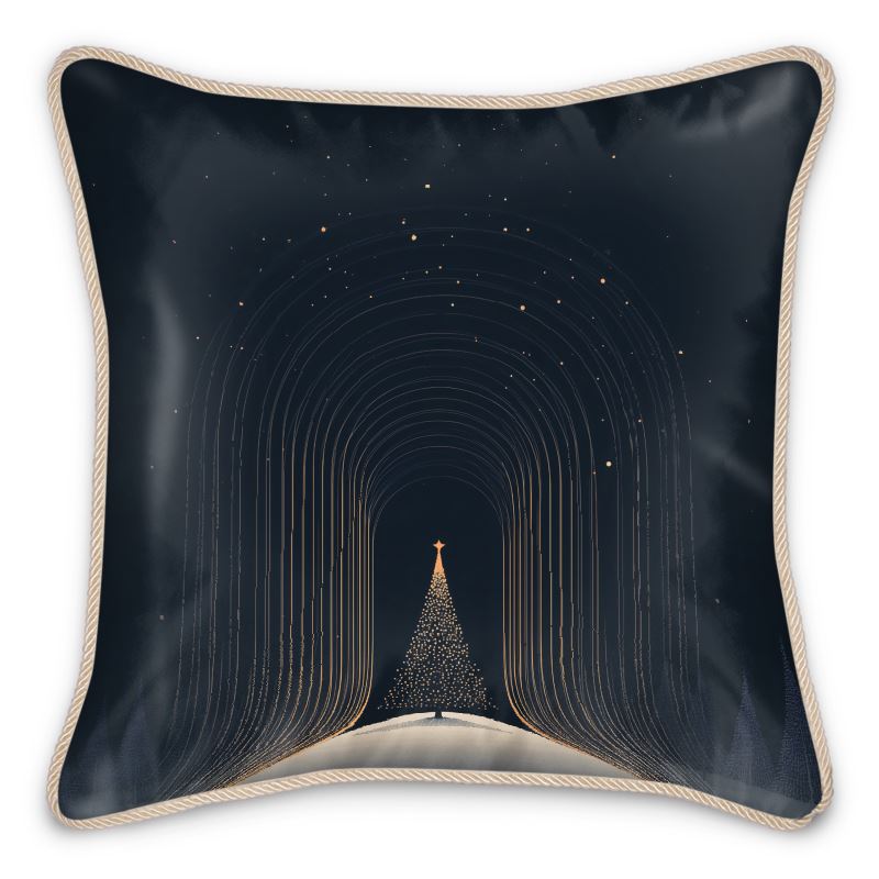 MV Couture Seidenkissen mit Daunenfüllung und edlem Kordelsaum | The Christmas Edition
