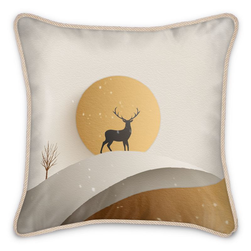 MV Couture Seidenkissen mit Daunenfüllung und edlem Kordelsaum | The Christmas Edition