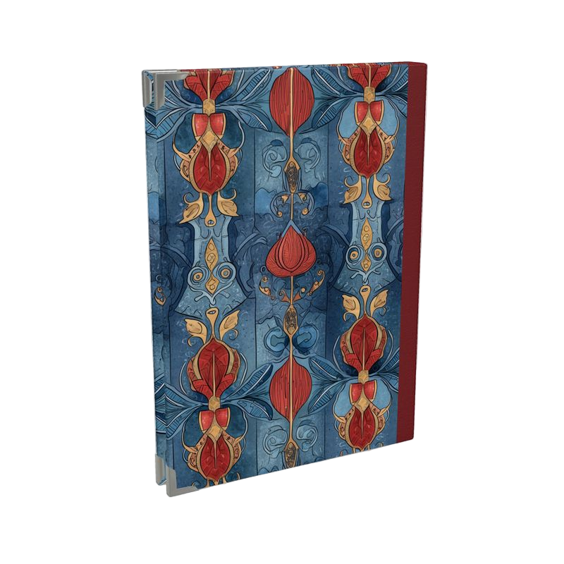 MV Couture Notizbuch - Monroe Satin, Metallecken, luxuriöses, beiges Papier - für besondere Gedanken