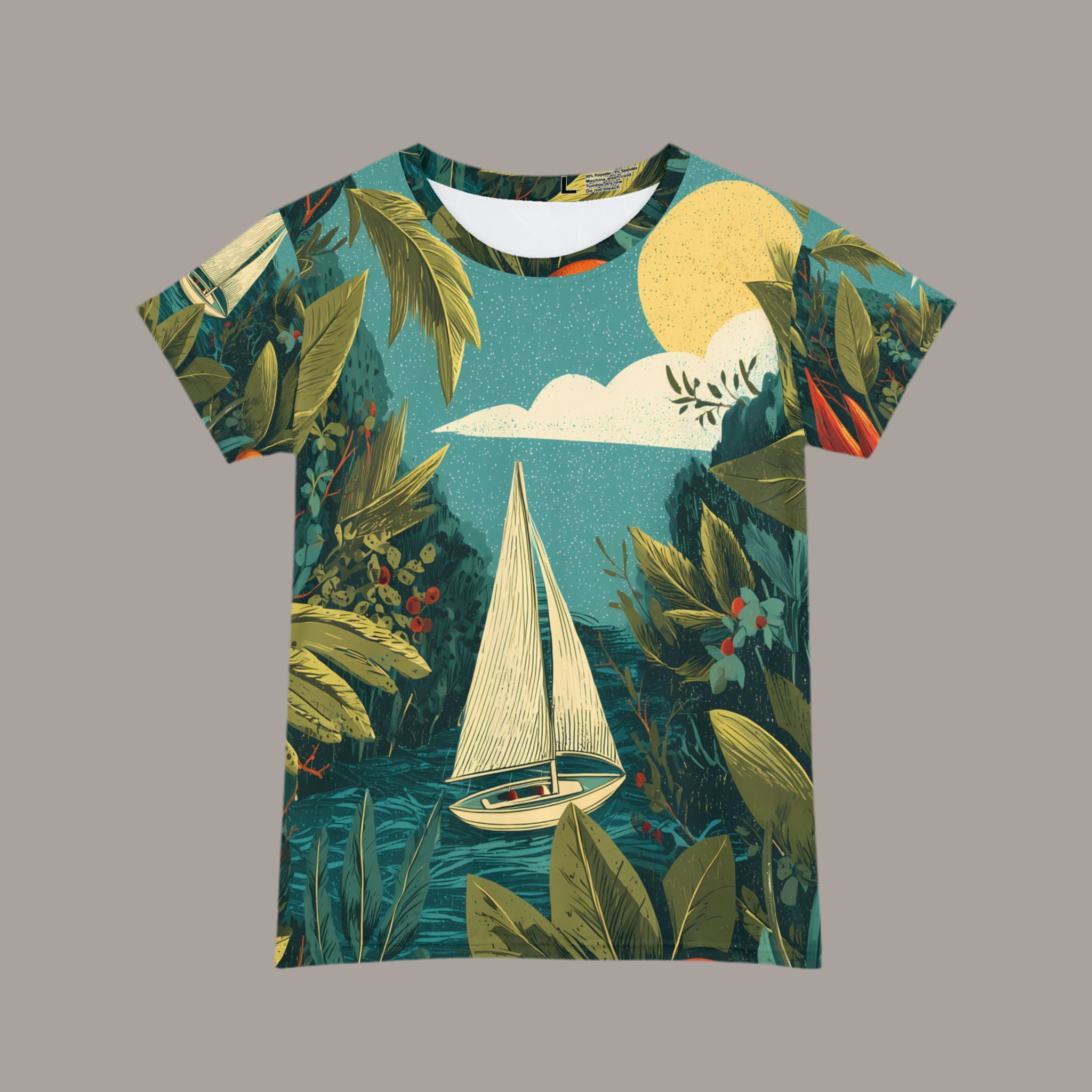 Maison Verne Damen Shirt "Tropical Passage" - Wilderness Whisper No. 76
