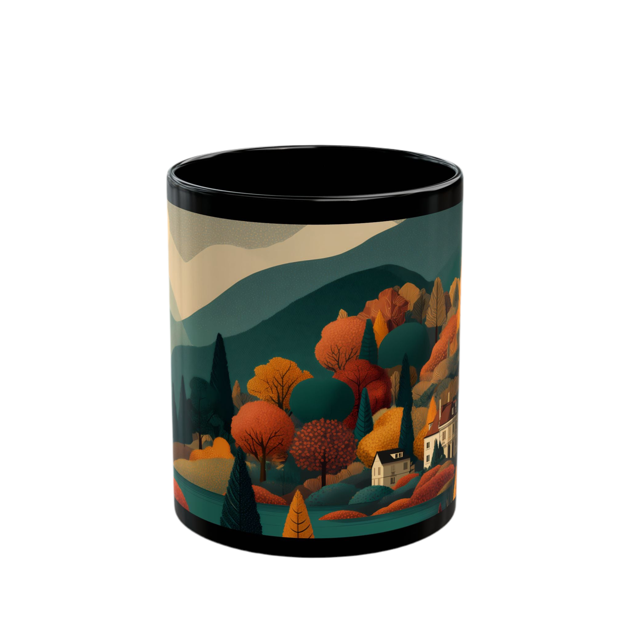 Coffee cup "Golden Retreat" - Golden Autumn No. 44