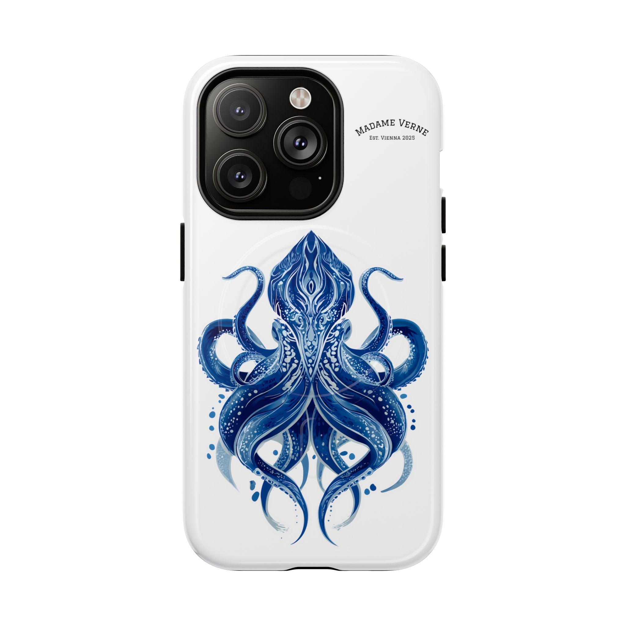 MagSafe iPhone Case "Deep Blue Bloom" - Opal Depths No. 32