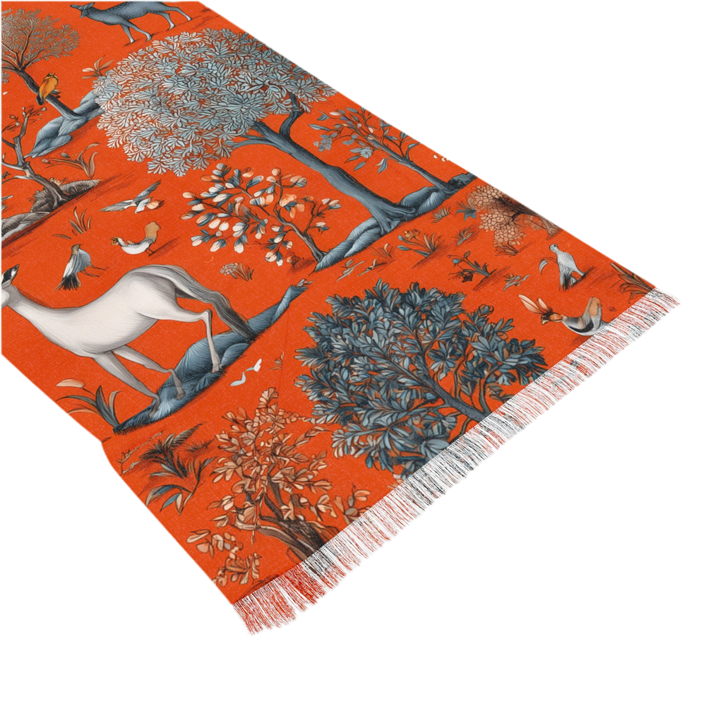 Lightweight scarf "Savanna Reverie" - Golden Autumn No. 53