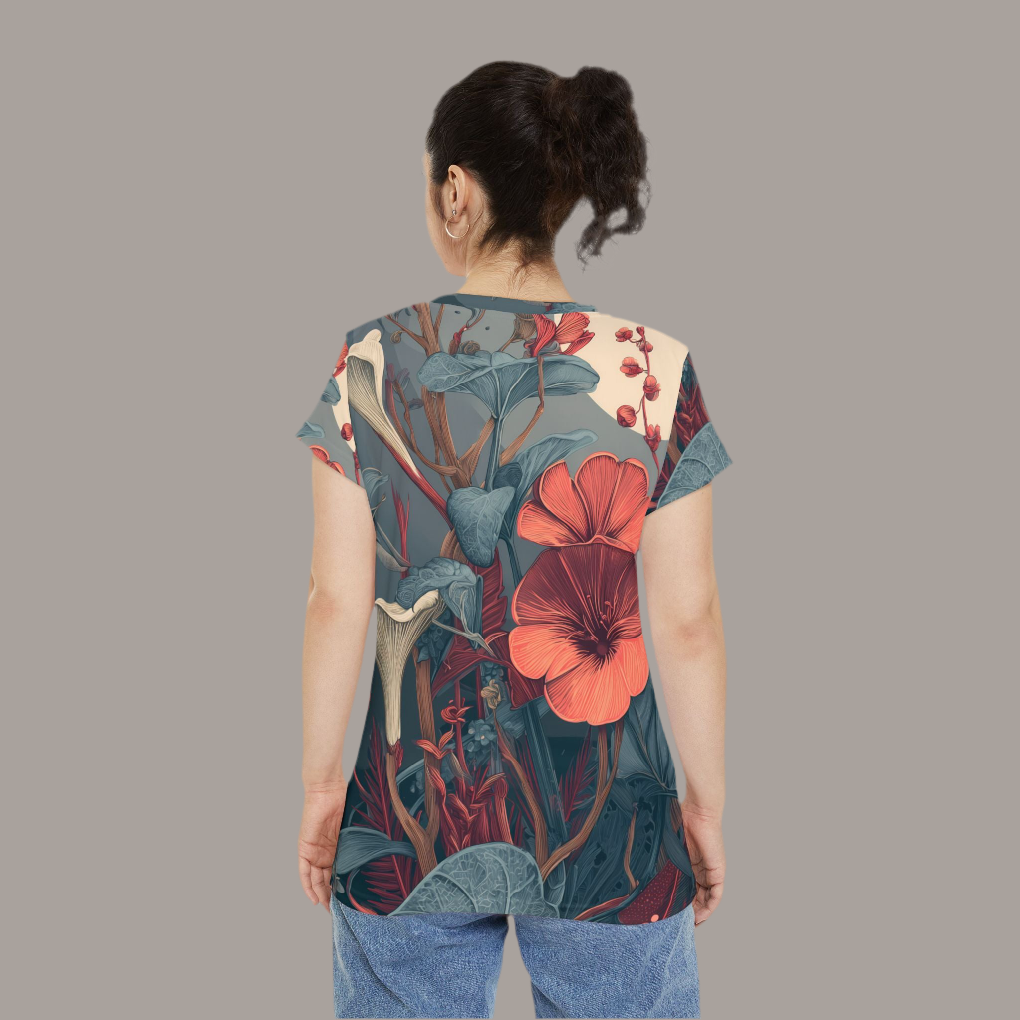 Maison Verne Damen Shirt "Lunar Bloom" - Cosmic Botanicals No. 56