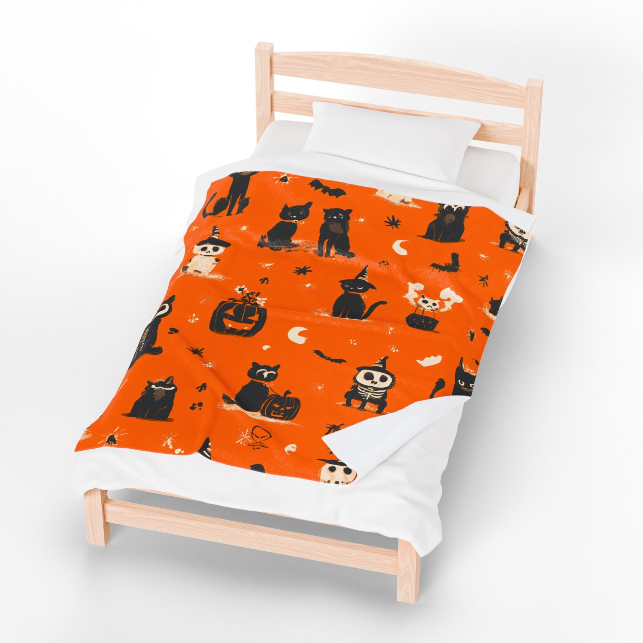 Maison Verne Halloween Ltd. Edition Velours-Kuscheldecke - 🎃👻 Wicked Elegance No. 82 👻🎃