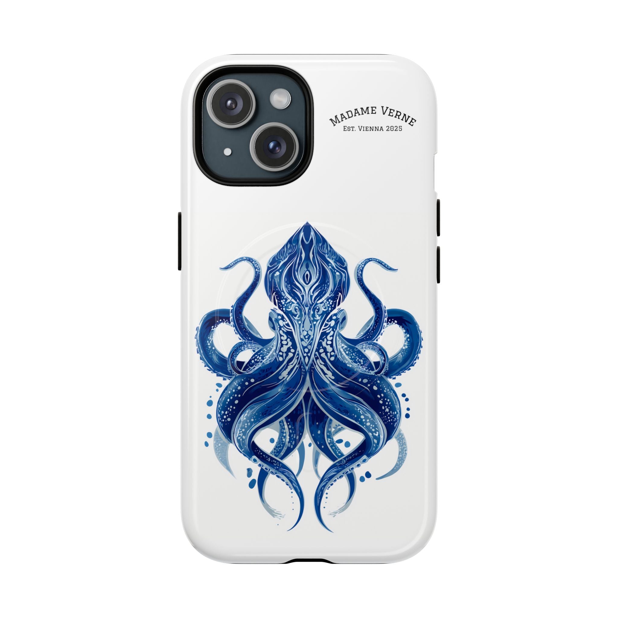 MagSafe iPhone Case "Deep Blue Bloom" - Opal Depths No. 32
