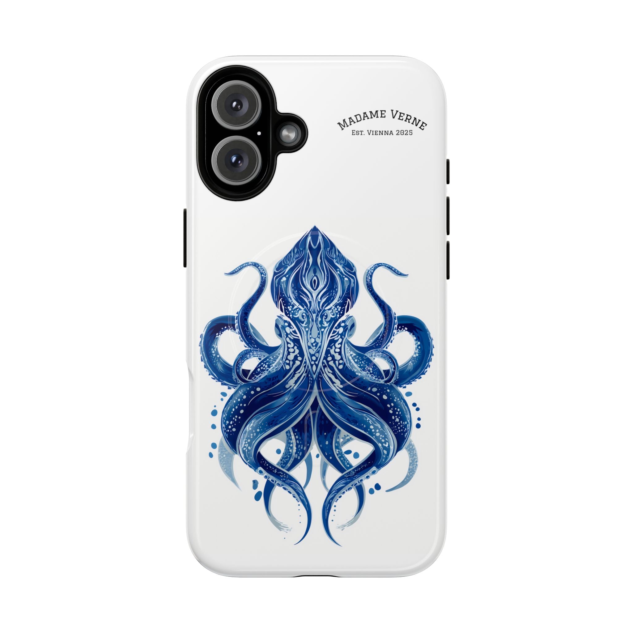 MagSafe iPhone Case "Deep Blue Bloom" - Opal Depths No. 32