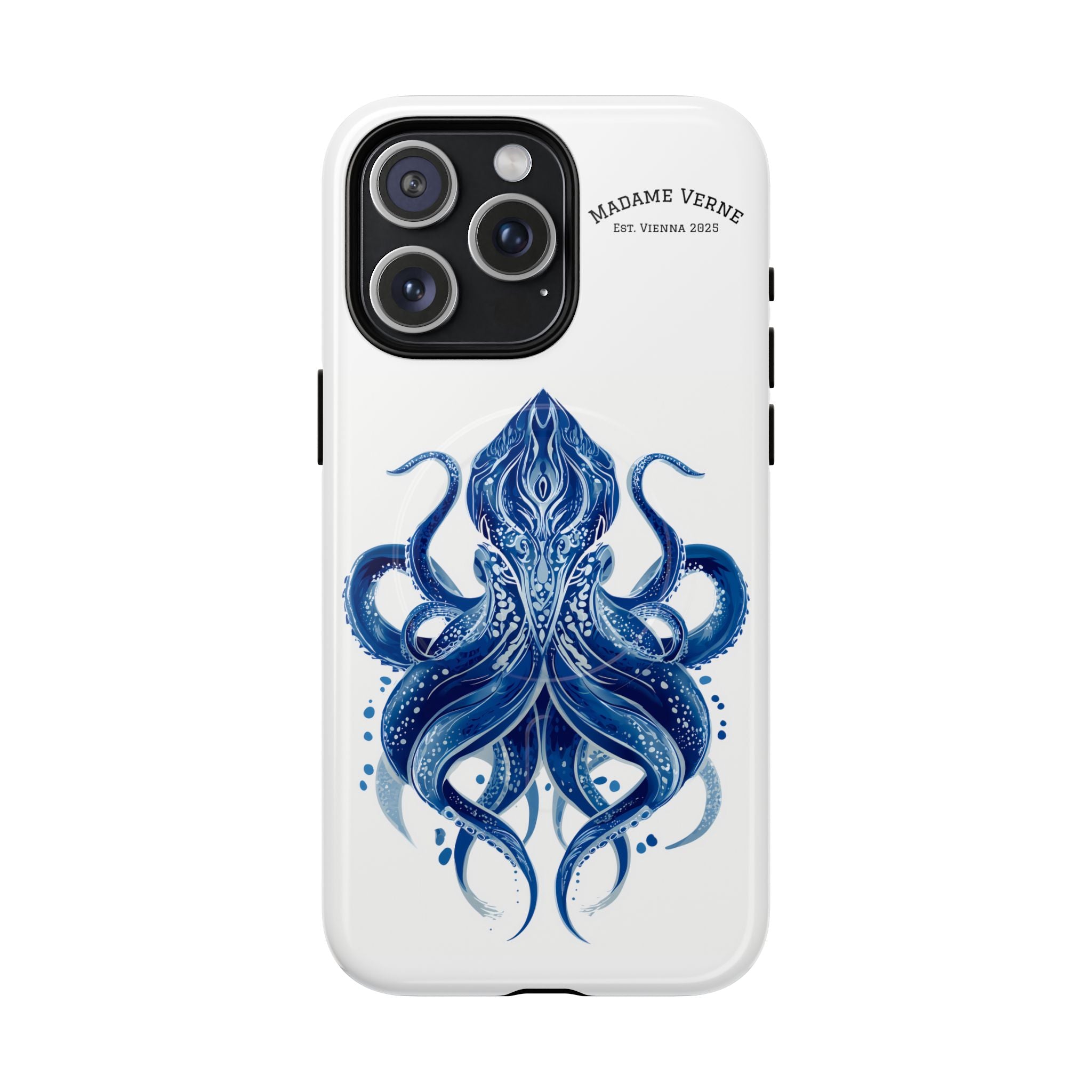 MagSafe iPhone Case "Deep Blue Bloom" - Opal Depths No. 32