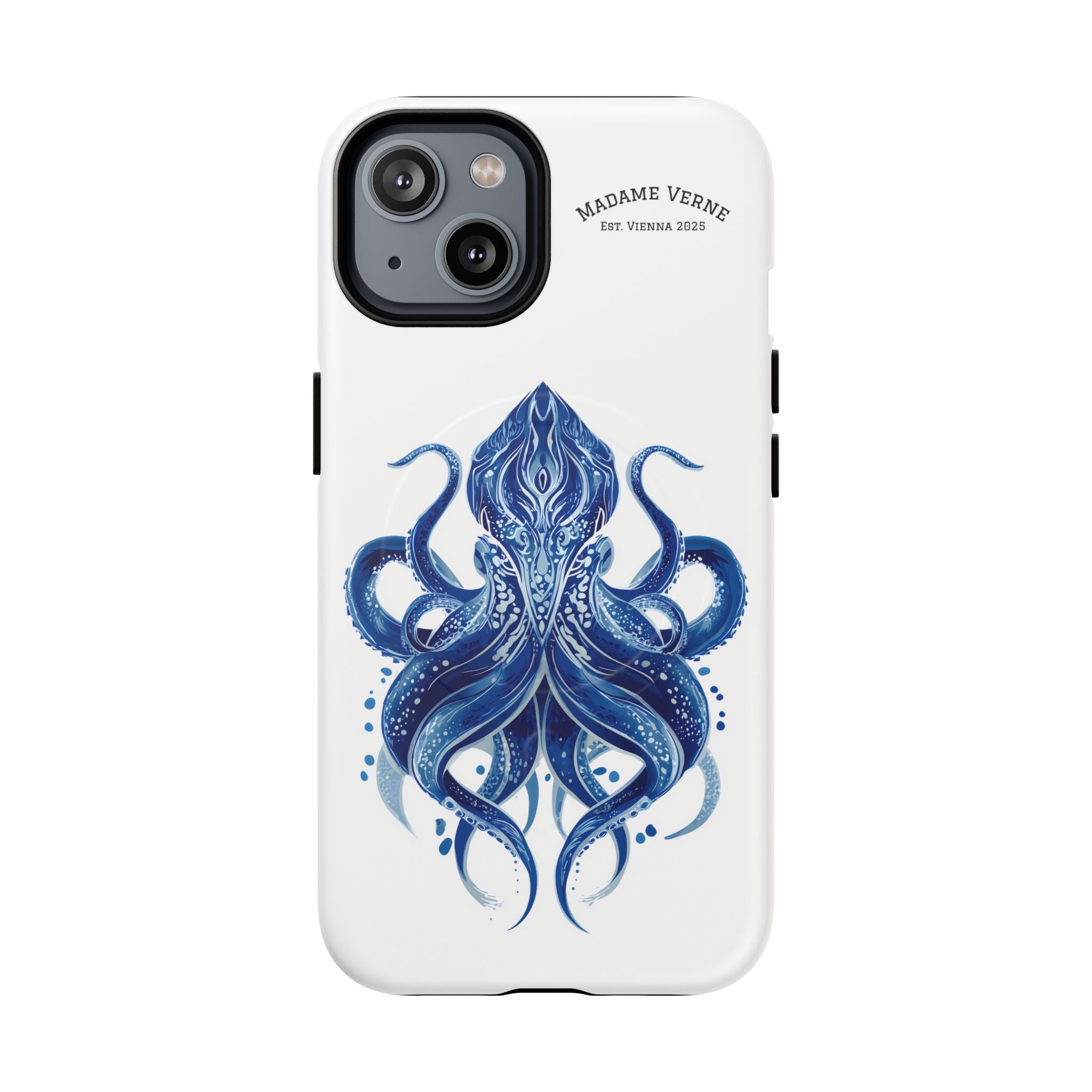MagSafe iPhone Case "Deep Blue Bloom" - Opal Depths No. 32
