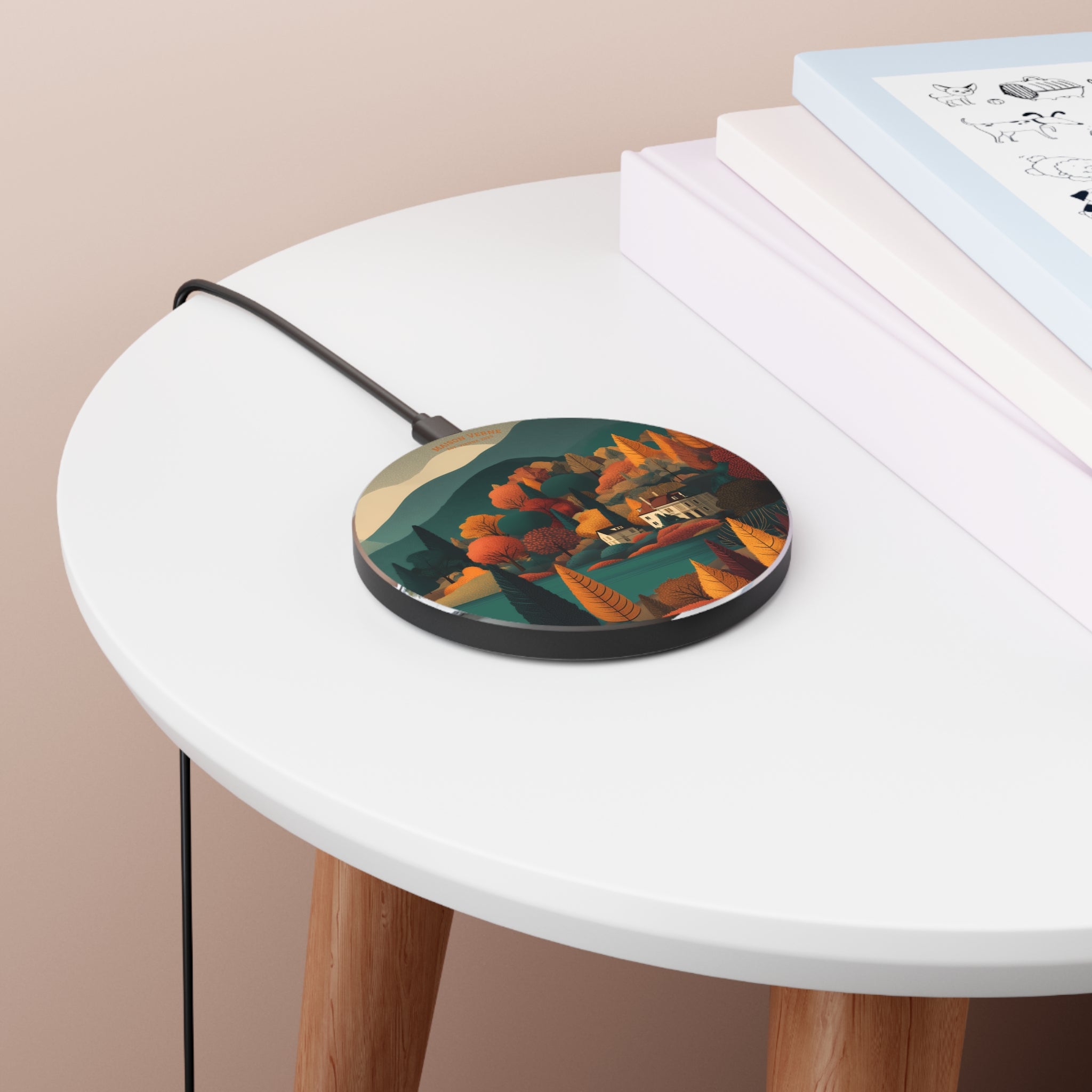 Maison Verne Wireless Charger "Golden Retreat" - Golden Autumn No. 44