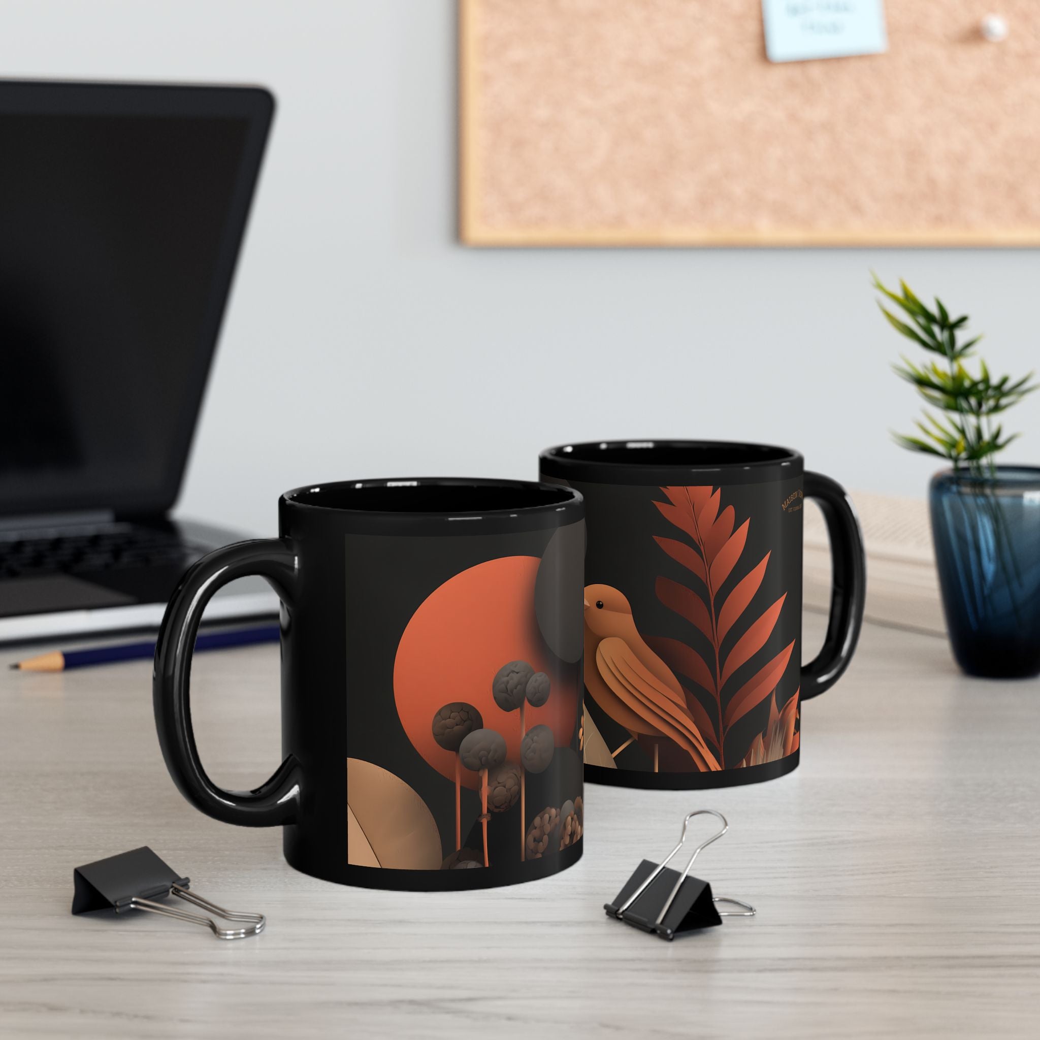 Coffee cup "Amber Serenade" - Golden Autumn No. 07