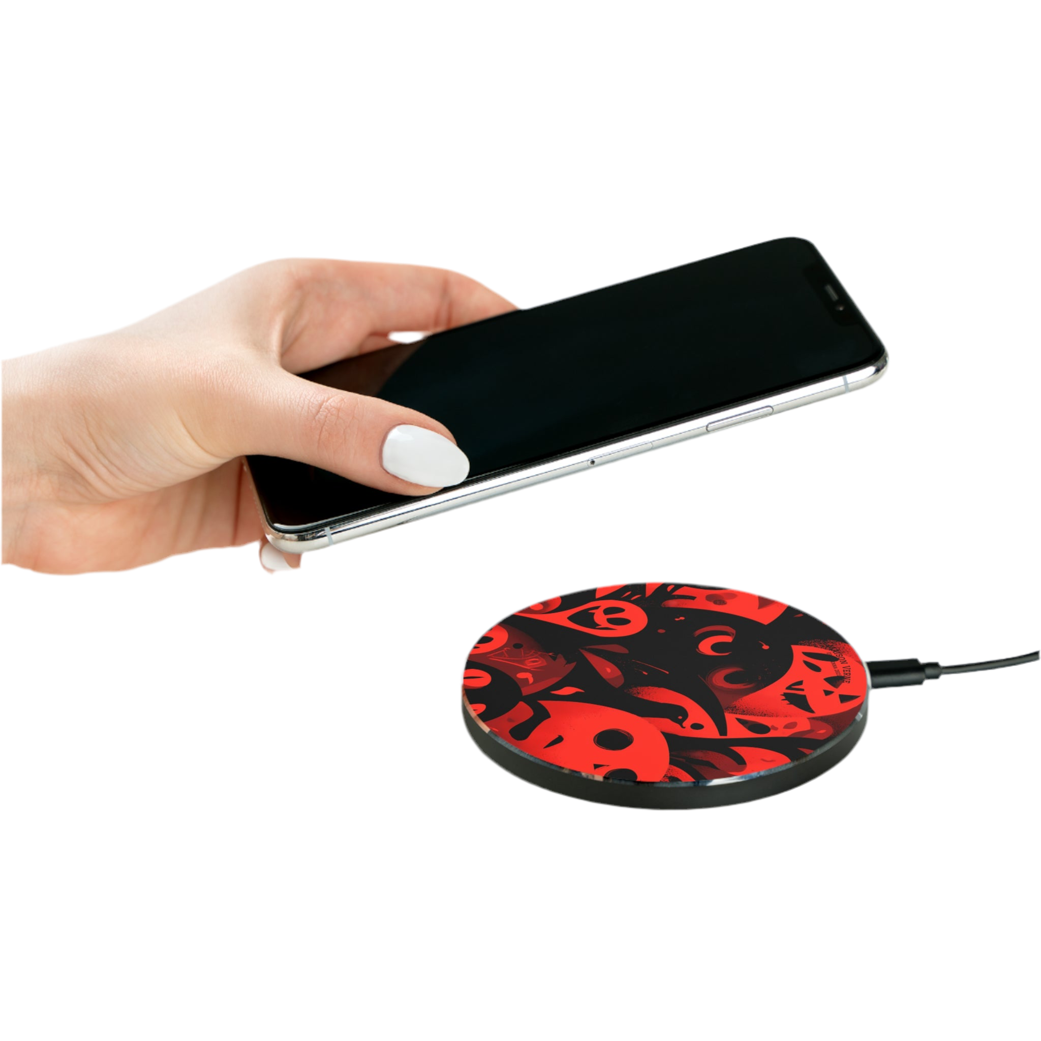 Maison Verne Halloween Ltd. Edition Wireless Charger "Carnival of Shadows" - 🎃👻 Wicked Elegance No. 51 👻🎃