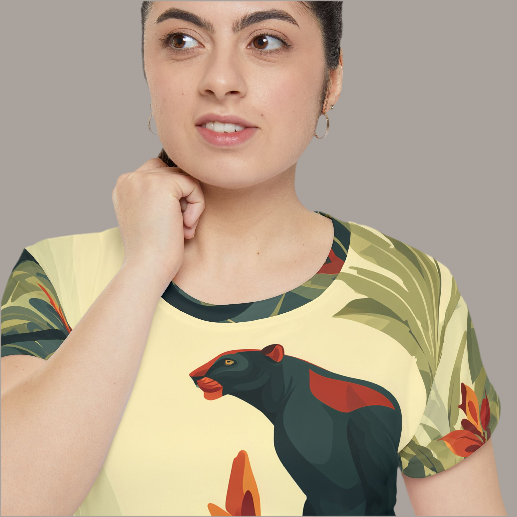 Maison Verne Damen Shirt "Ember in the Leaves" - Wilderness Whisper No. 55
