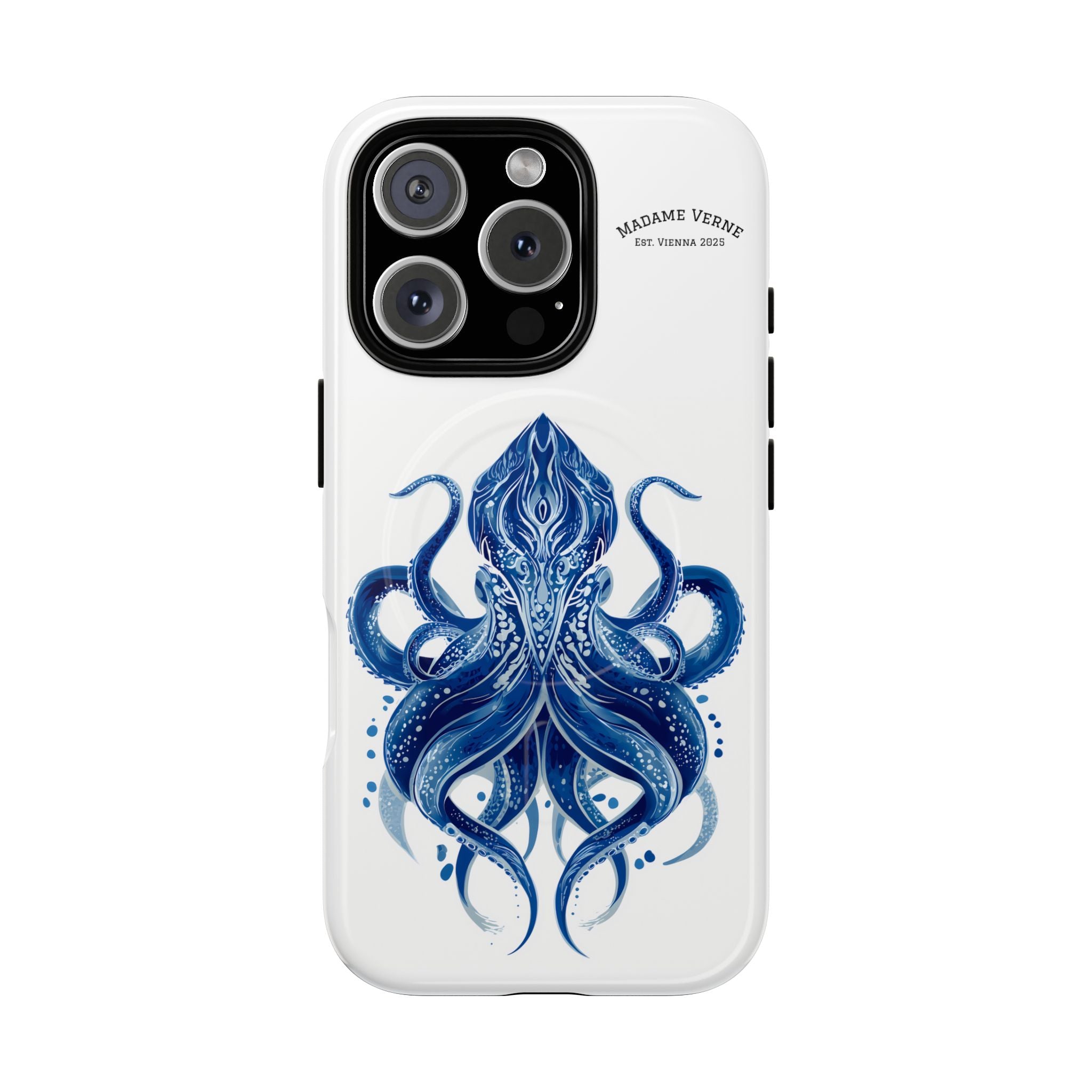 MagSafe iPhone Case "Deep Blue Bloom" - Opal Depths No. 32