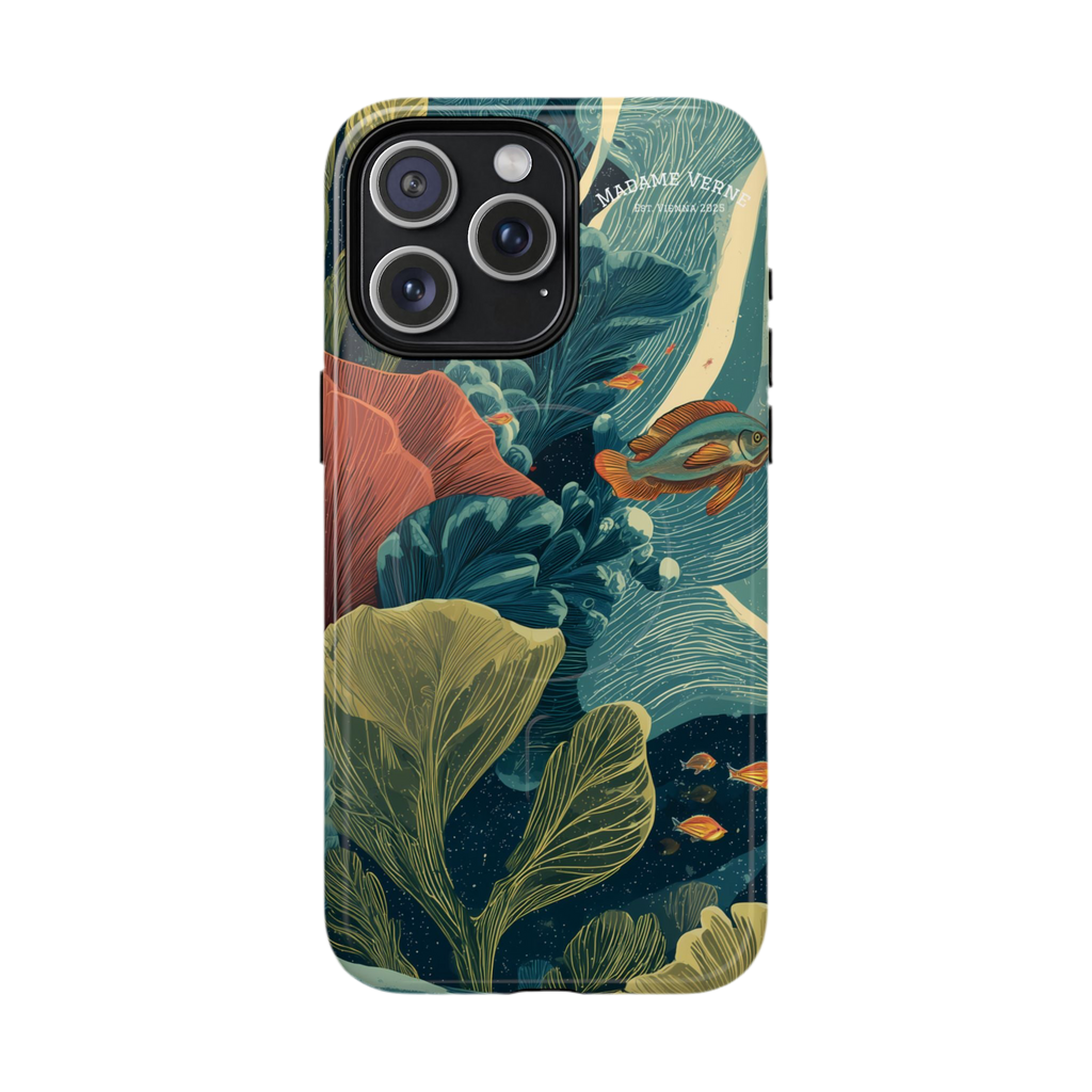 Maison Verne MagSafe iPhone-Schutzhülle "Celestial Reef" - Cosmic Botanicals No. 66