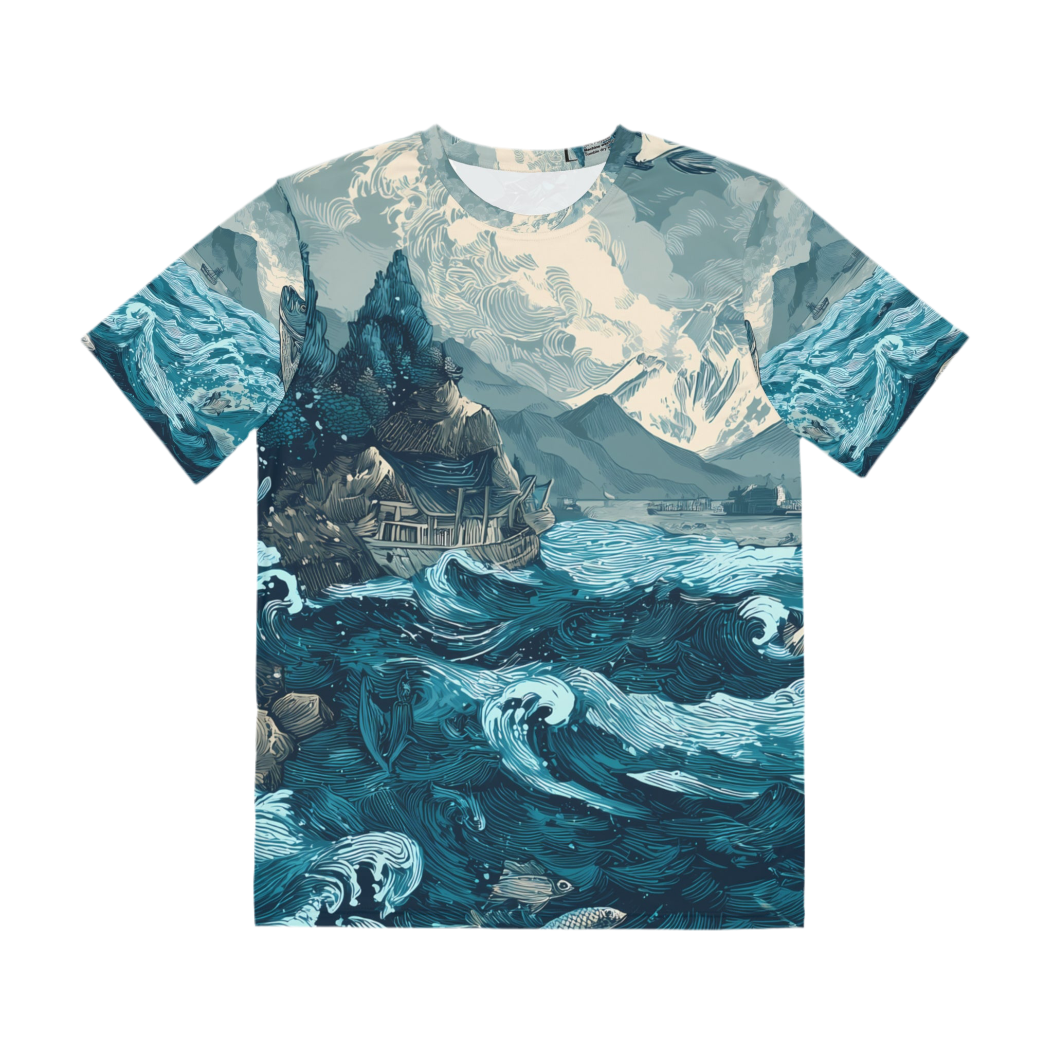 Men's Shirt "Tides of the Untamed North", Opal Depths No. 40