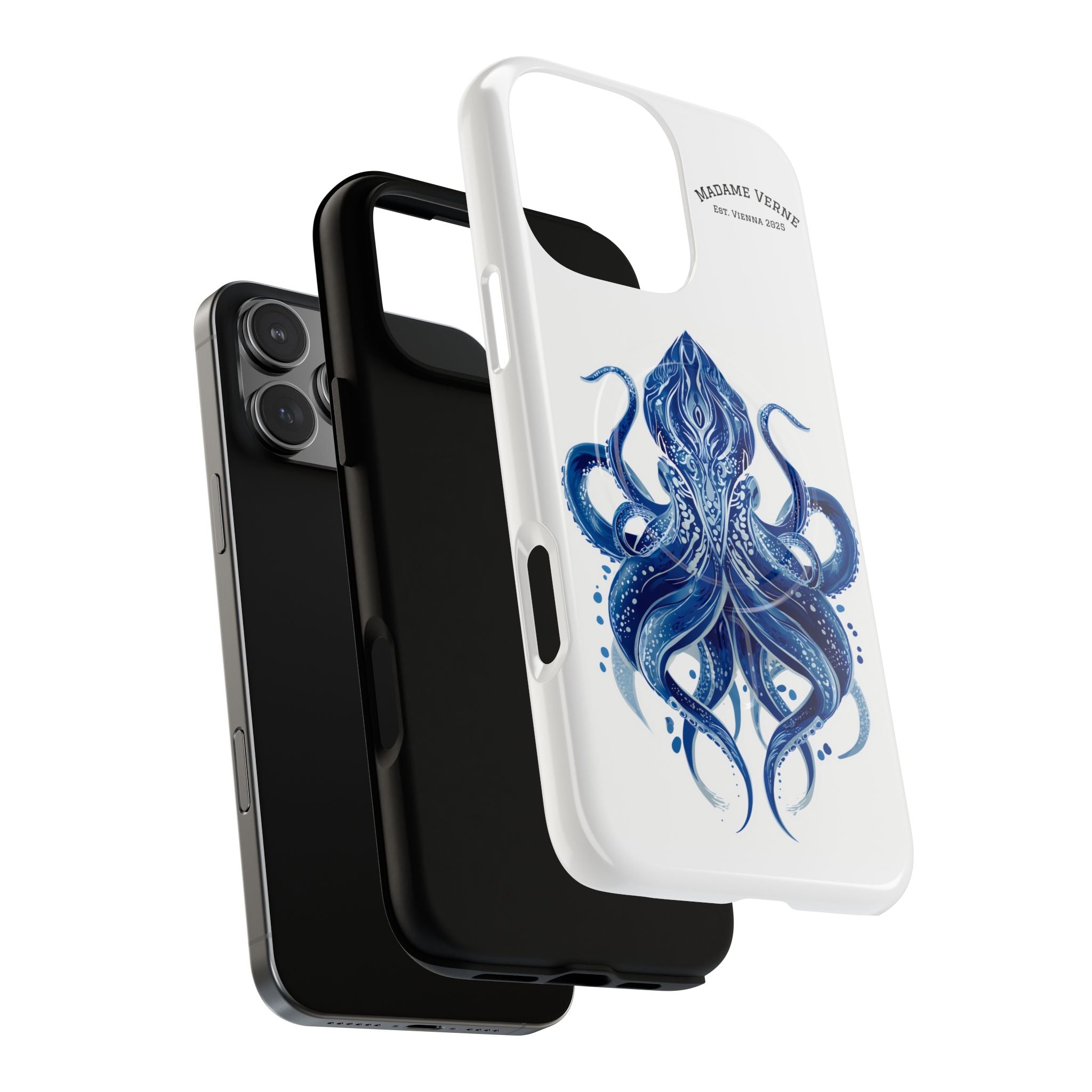 MagSafe iPhone Case "Deep Blue Bloom" - Opal Depths No. 32
