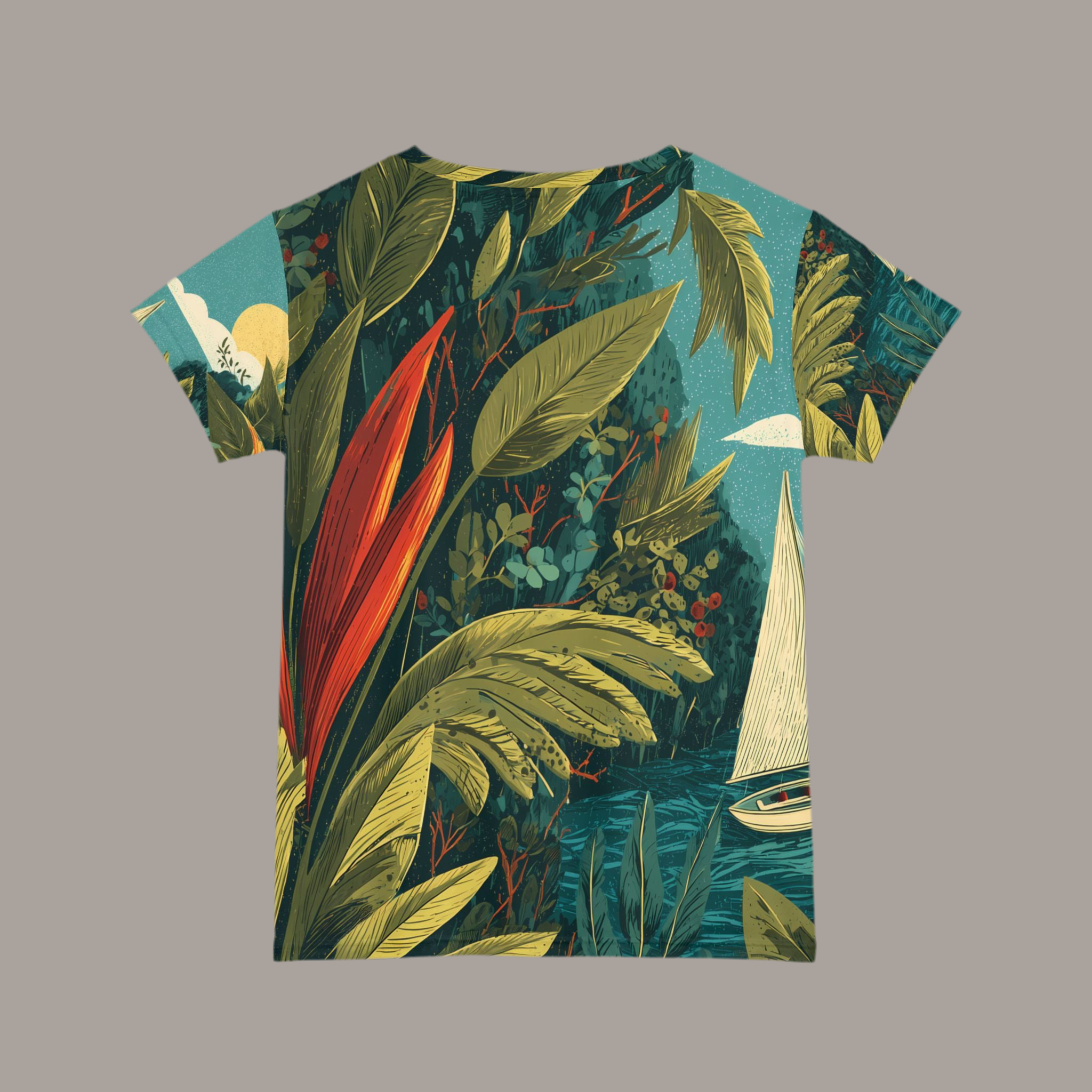Maison Verne Damen Shirt "Tropical Passage" - Wilderness Whisper No. 76