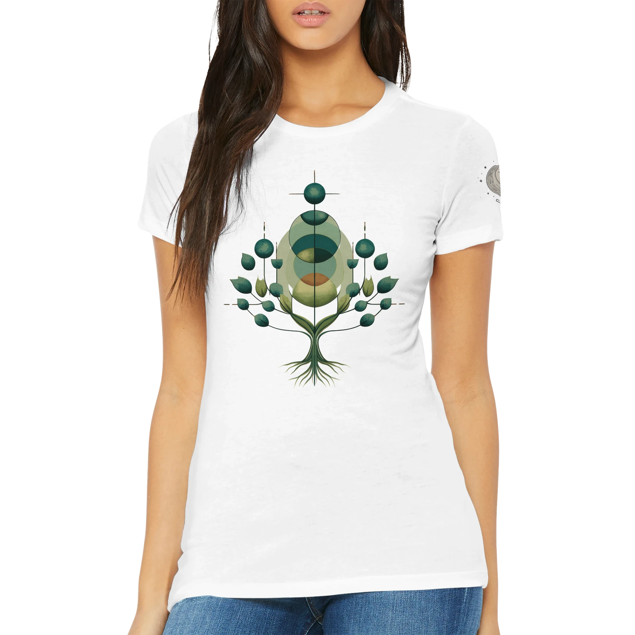 Damen T-shirt "Verdant Pulse" - Cosmic Botanicals No. 46 (EU)