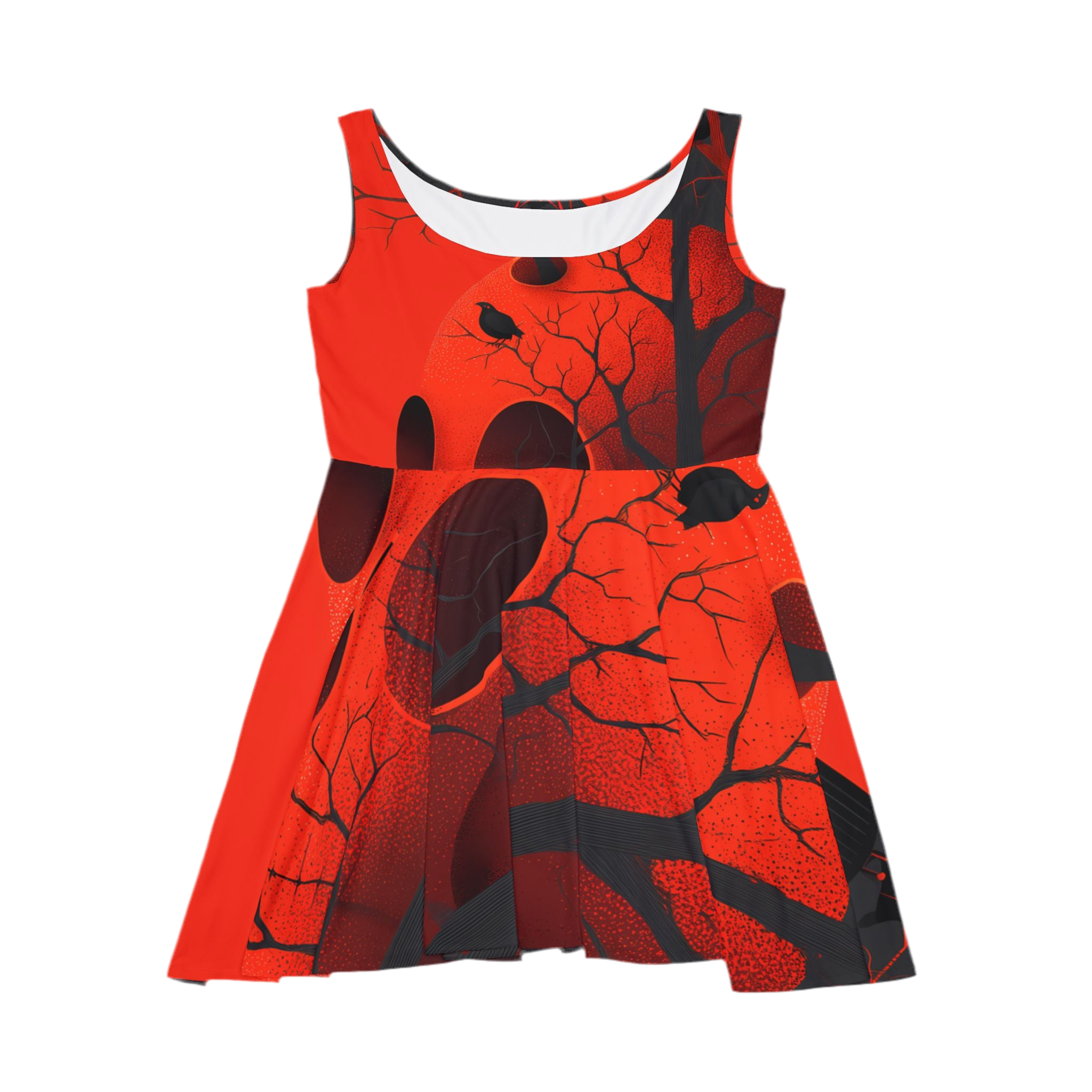 Maison Verne Halloween Ltd. Edition Skater Kleid "Ravens Reign" - 🎃👻 Wicked Elegance No. 61 👻🎃