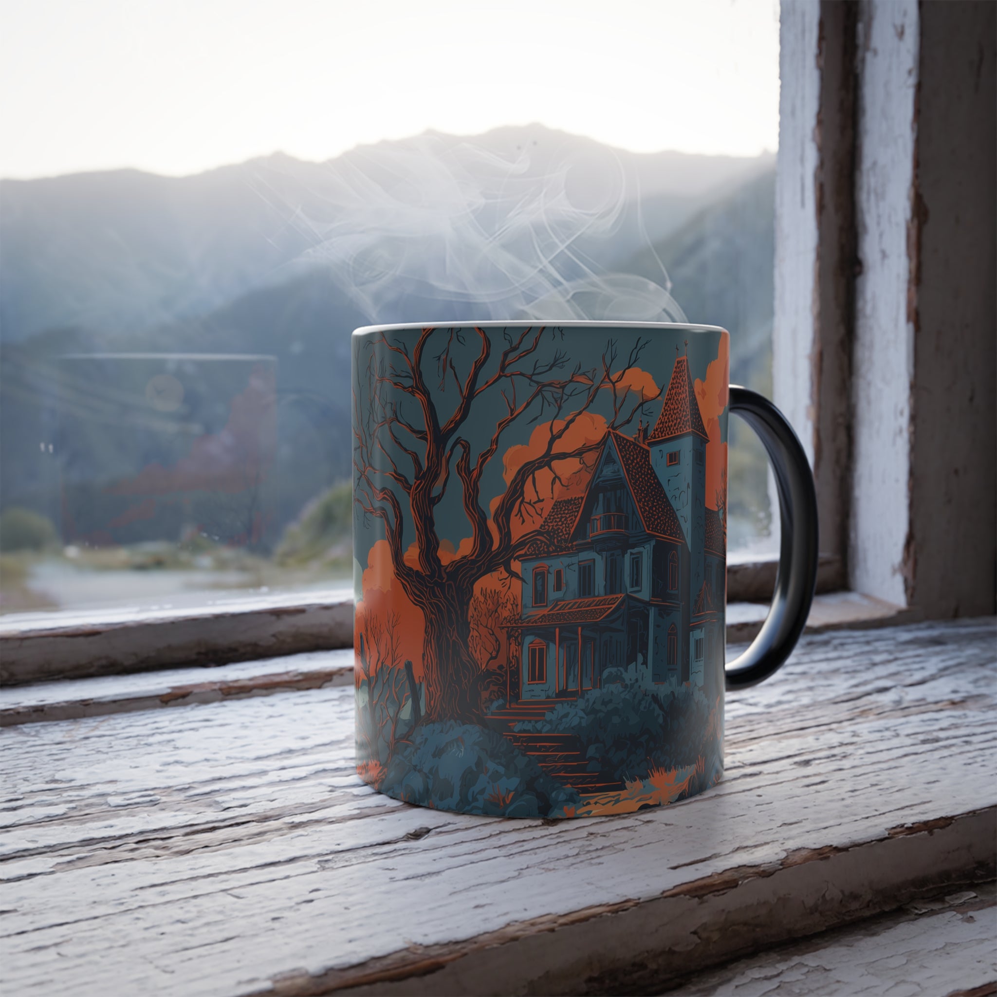 Maison Verne Halloween Ltd. Edition Zaubertasse "Moonlit Manor" - 🎃👻 Wicked Elegance No. 30 👻🎃
