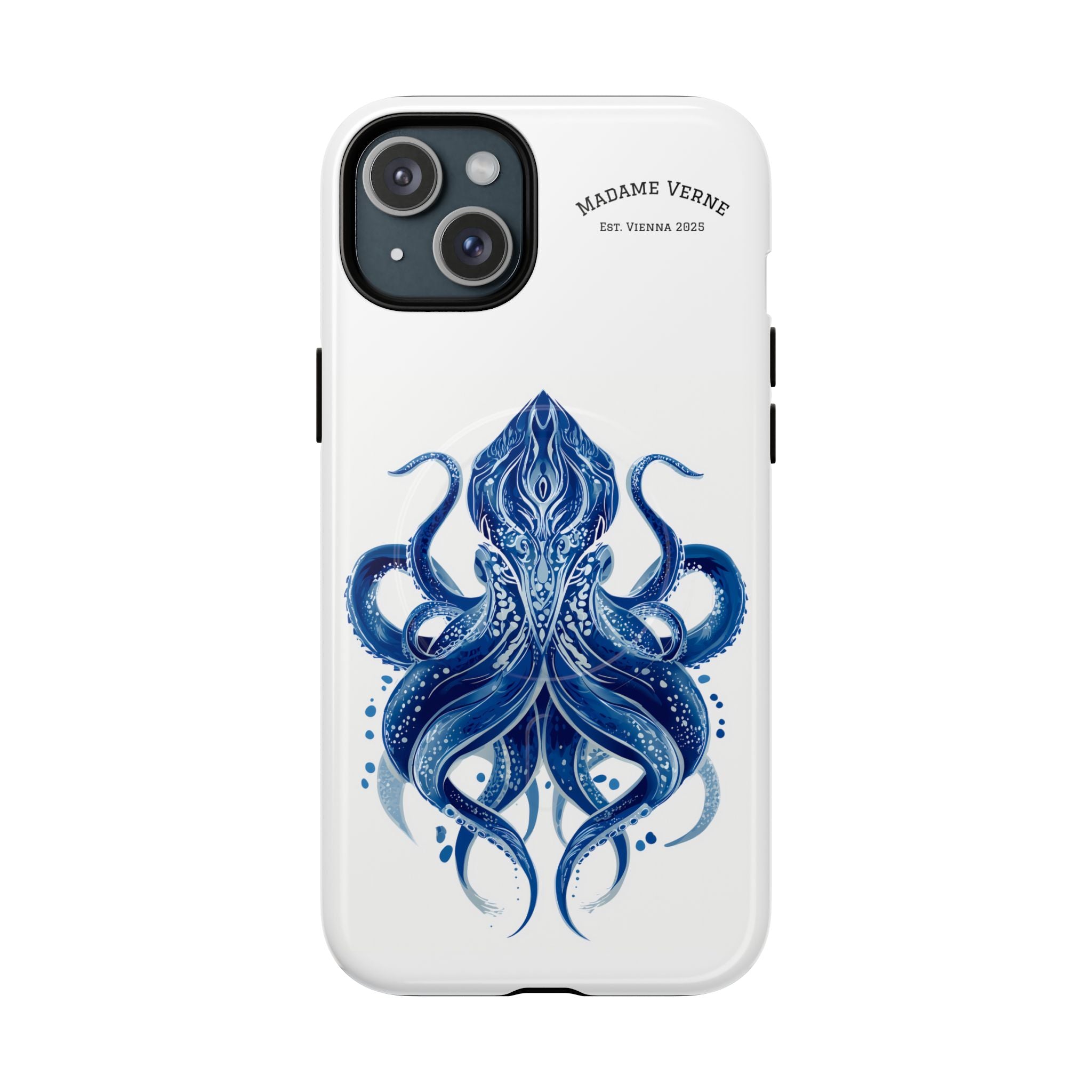 MagSafe iPhone Case "Deep Blue Bloom" - Opal Depths No. 32