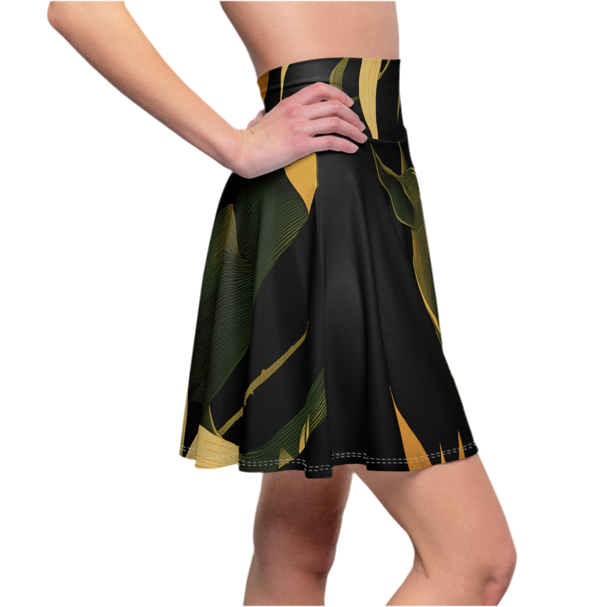 Skater skirt "Ember in the Leaves" - Wilderness Whisper No. 50