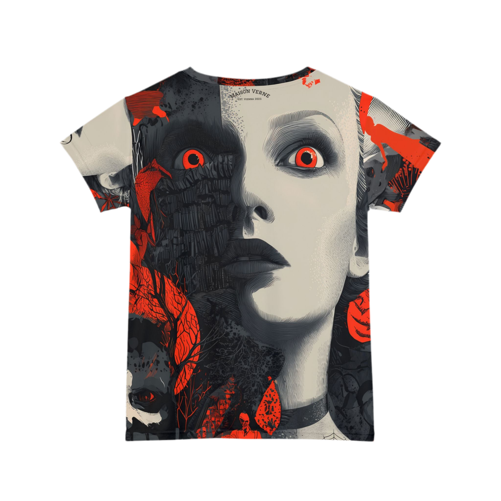 Maison Verne Halloween Ltd. Edition Plus Size Damen Shirt "Eclipse Muse" - 🎃👻 Wicked Elegance No. 67 👻🎃