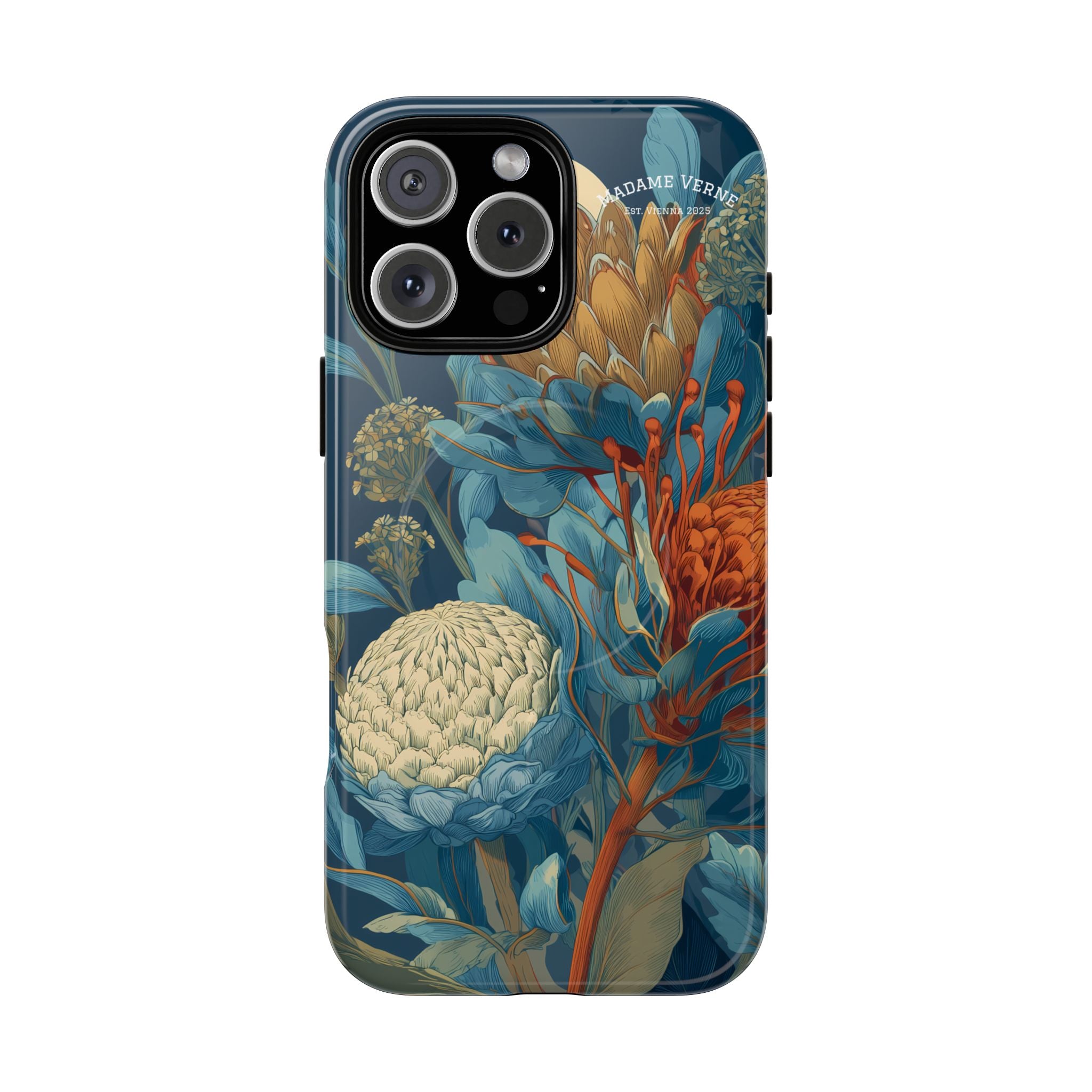MagSafe iPhone-Schutzhülle "Protea Reverie" - Cosmic Botanicals No. 62