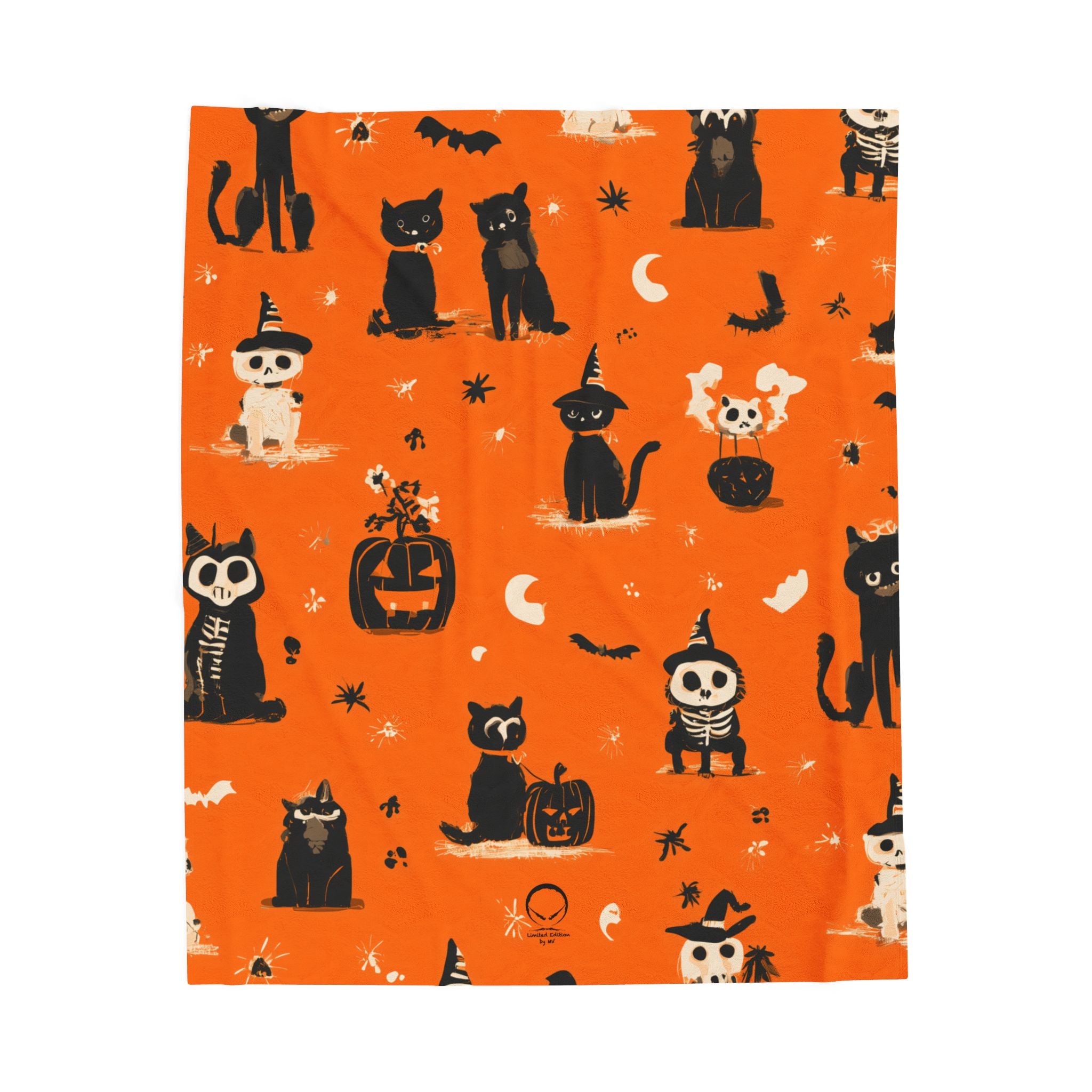 Maison Verne Halloween Ltd. Edition Velours-Kuscheldecke - 🎃👻 Wicked Elegance No. 82 👻🎃