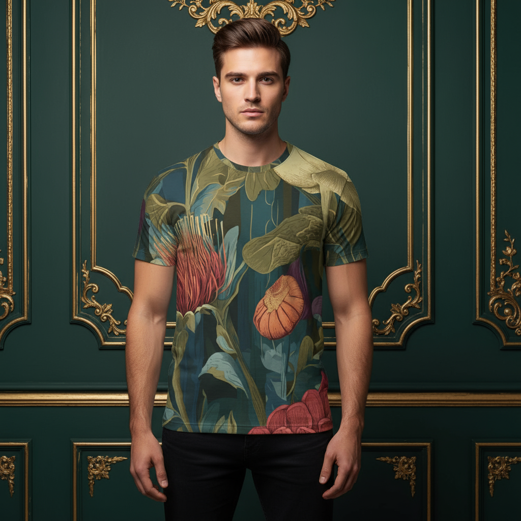 MV Couture Signature  T-Shirt mit Allover-Print