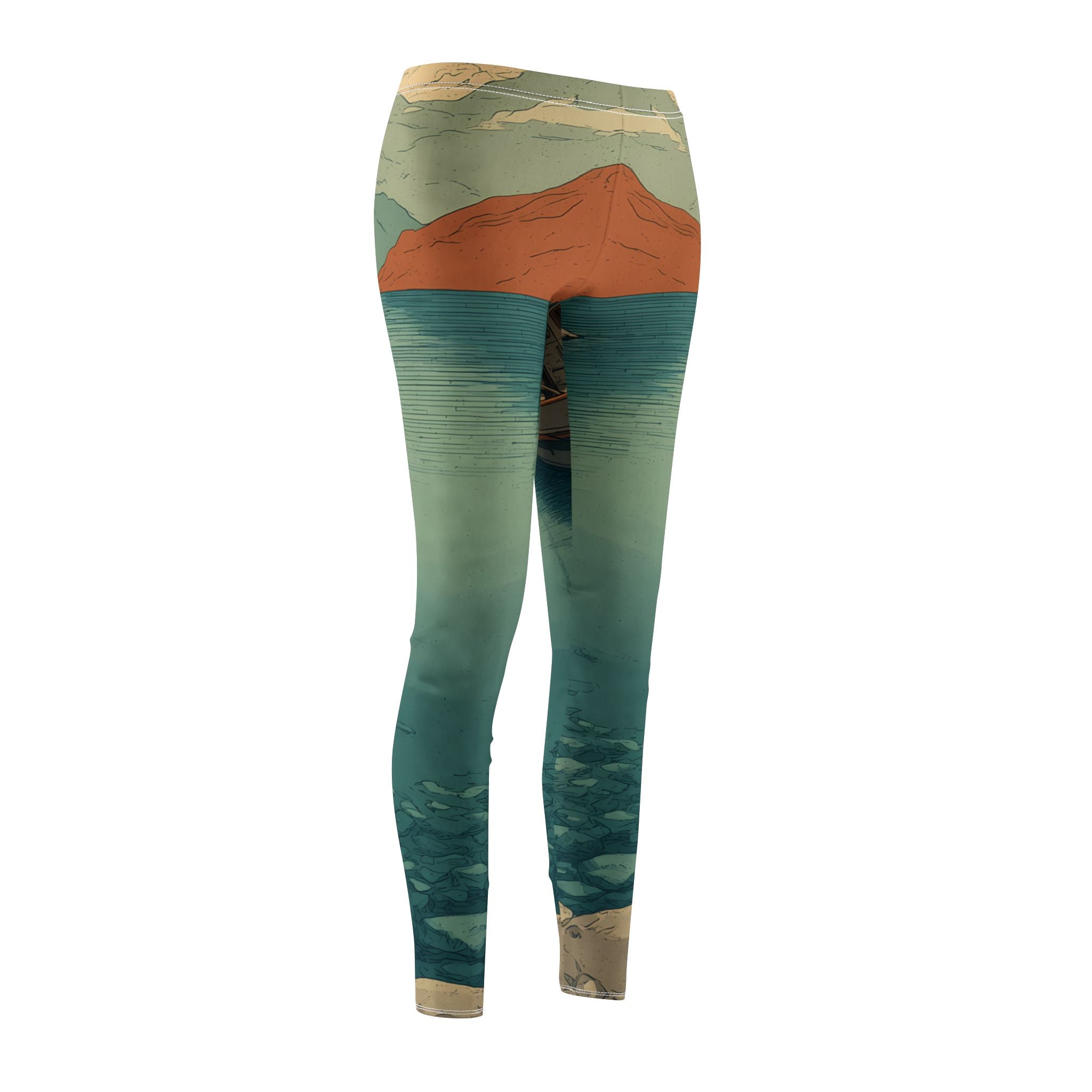 Stretch-Leggings für Freizeit & Yoga "Scenic Landscape" - Below & Beyond No. 01