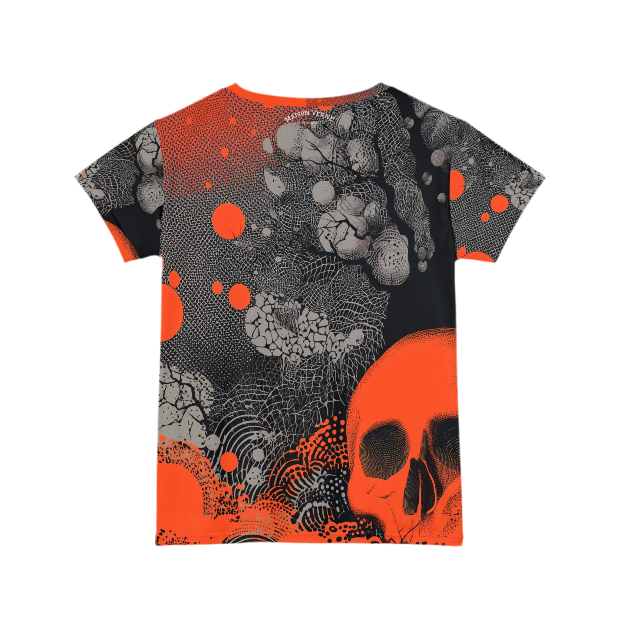 Maison Verne Halloween Ltd. Edition Damen Shirt "Crimson Eclipse" - 🎃👻 Wicked Elegance No. 54 👻🎃
