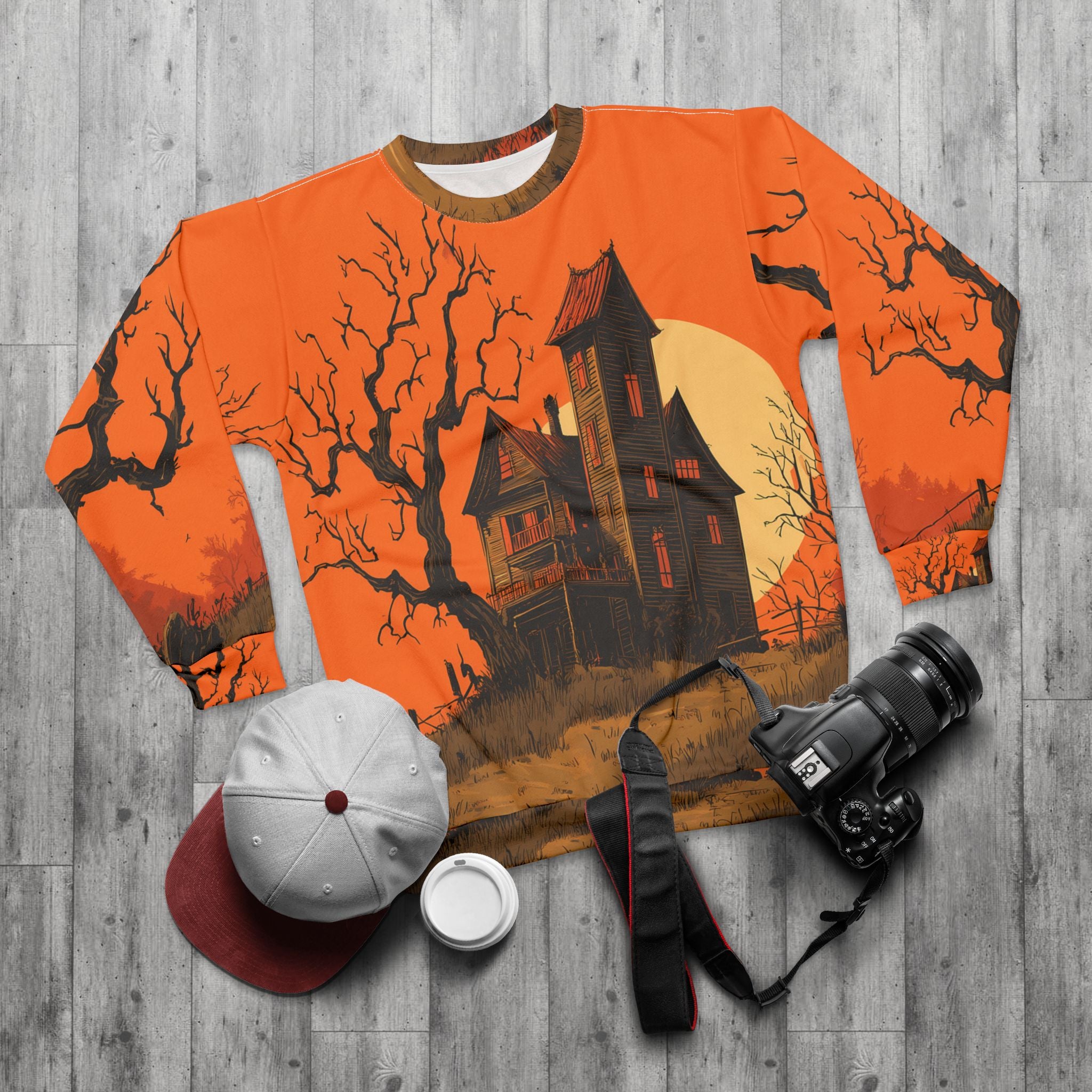Maison Verne Halloween Ltd. Edition Sweatshirt "Haunted Horizon" - 🎃👻 Wicked Elegance No. 16 👻🎃