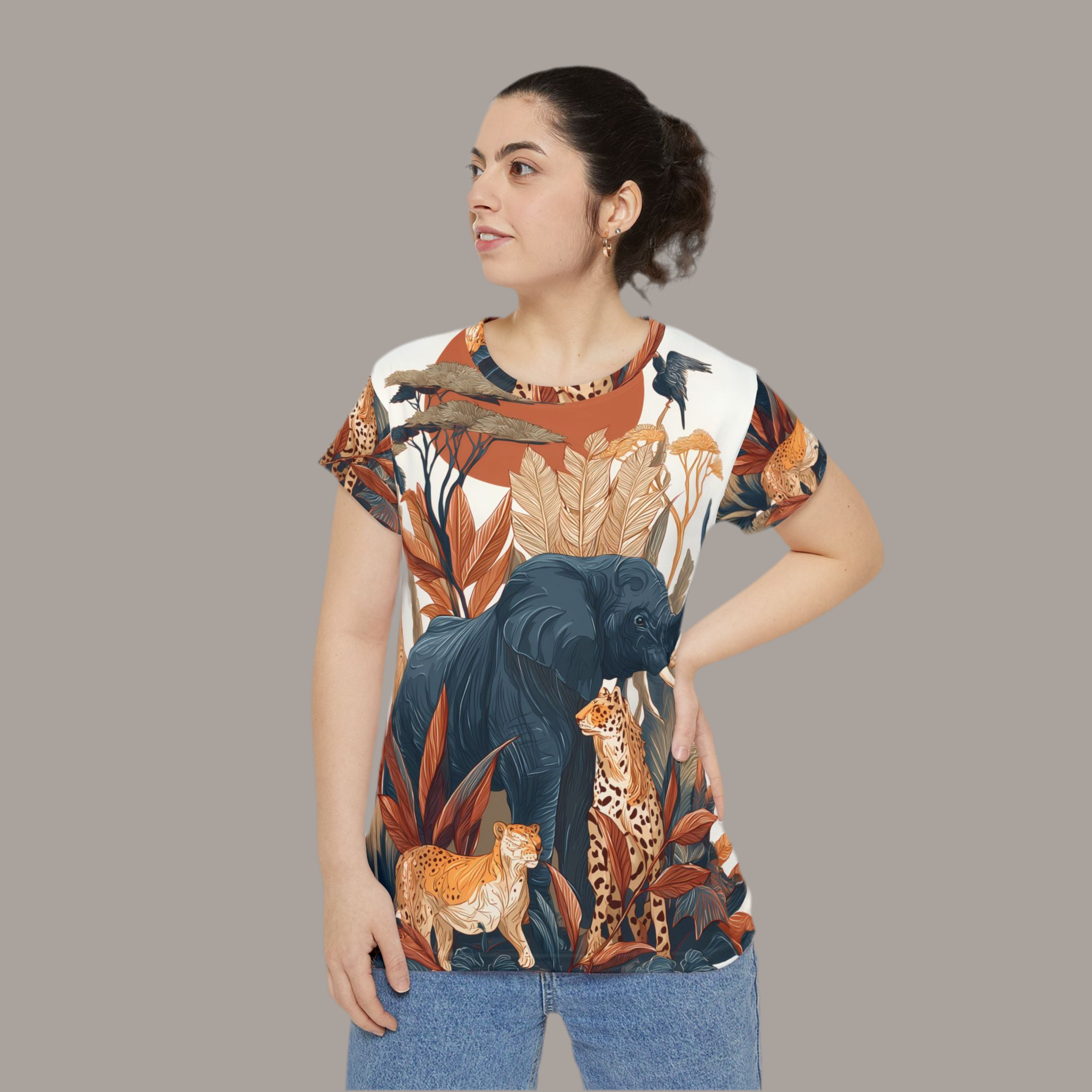 Maison Verne Damen Shirt "Savannah Royal" - Wilderness Whisper No. 07