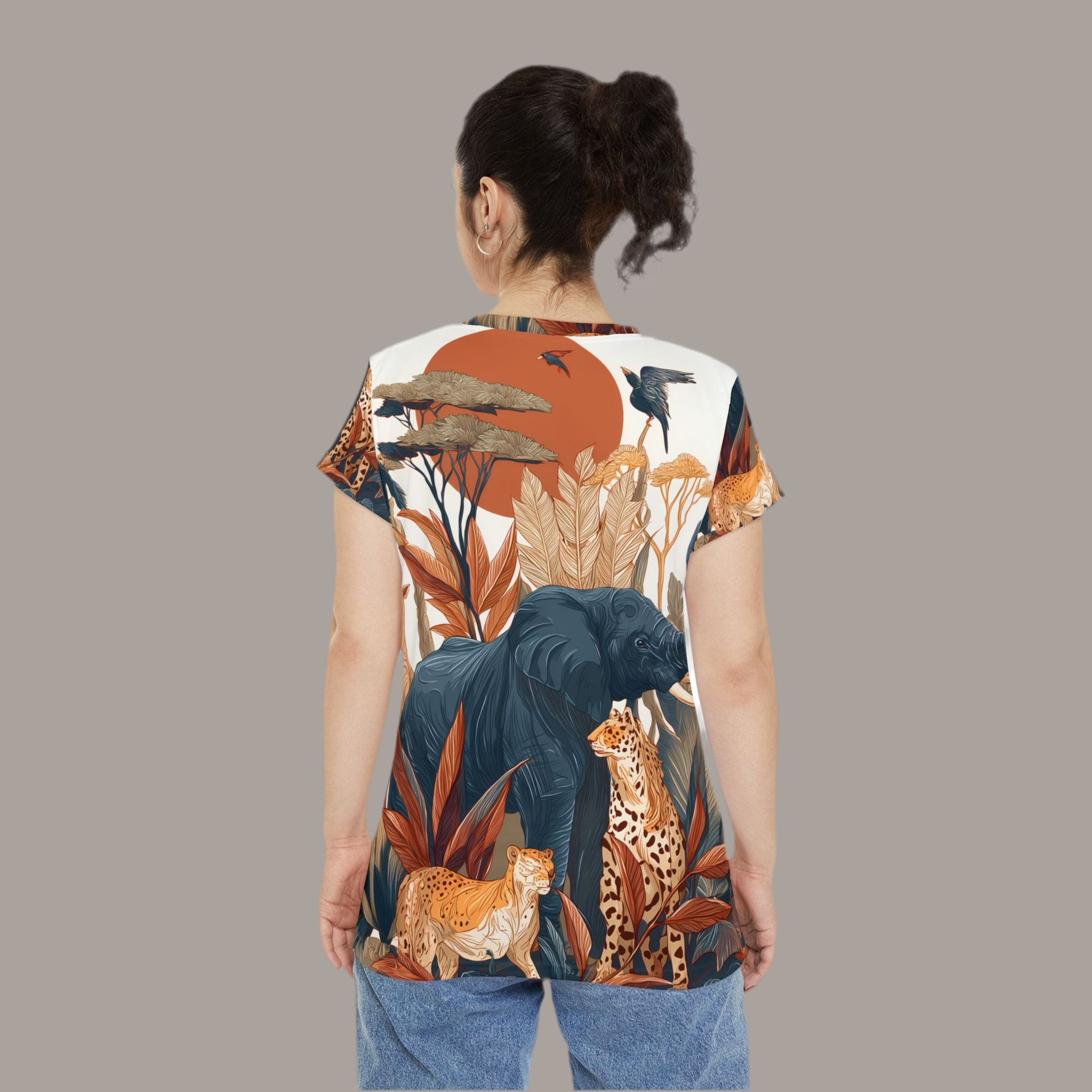 Maison Verne Damen Shirt "Savannah Royal" - Wilderness Whisper No. 07