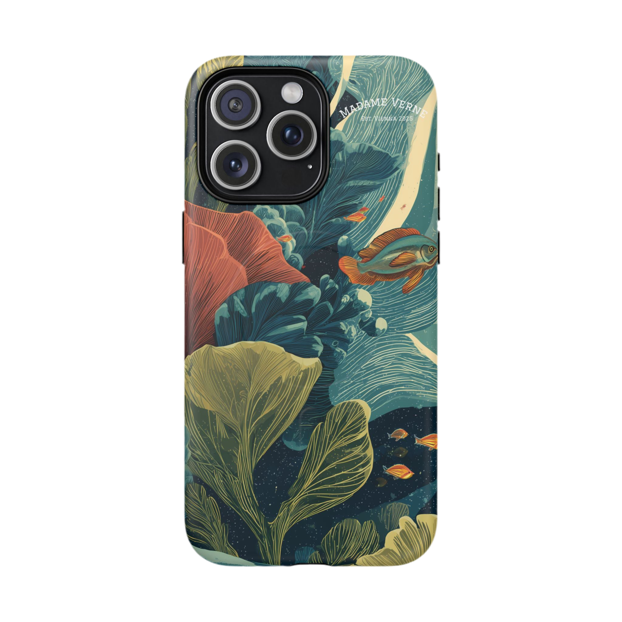 Maison Verne MagSafe iPhone-Schutzhülle "Celestial Reef" - Cosmic Botanicals No. 66