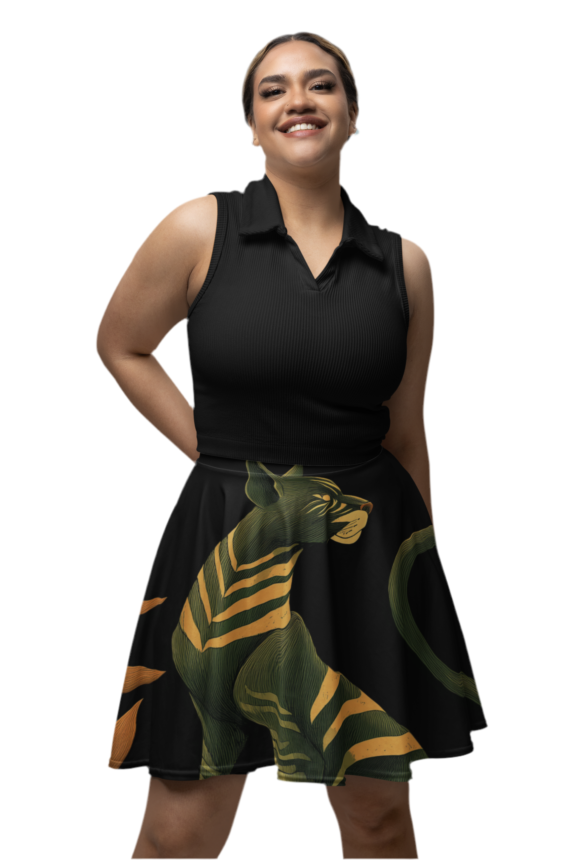 Plus Size Skaterrock "Ember in the Leaves" - Wilderness Whisper No. 50