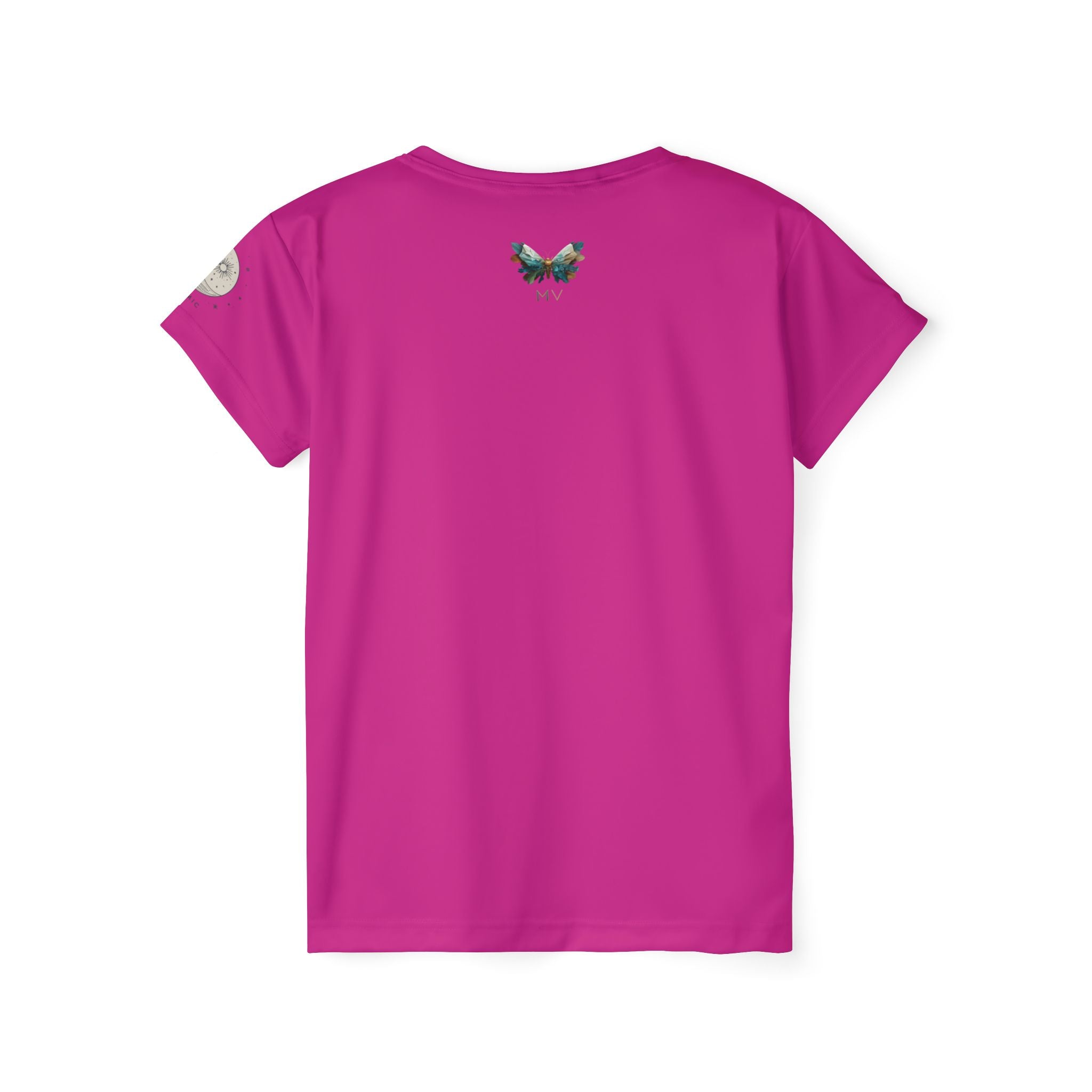 Plus Size Damen T-shirt "Celestial Bloom" - Cosmic Botanicals No. 30 (pink)