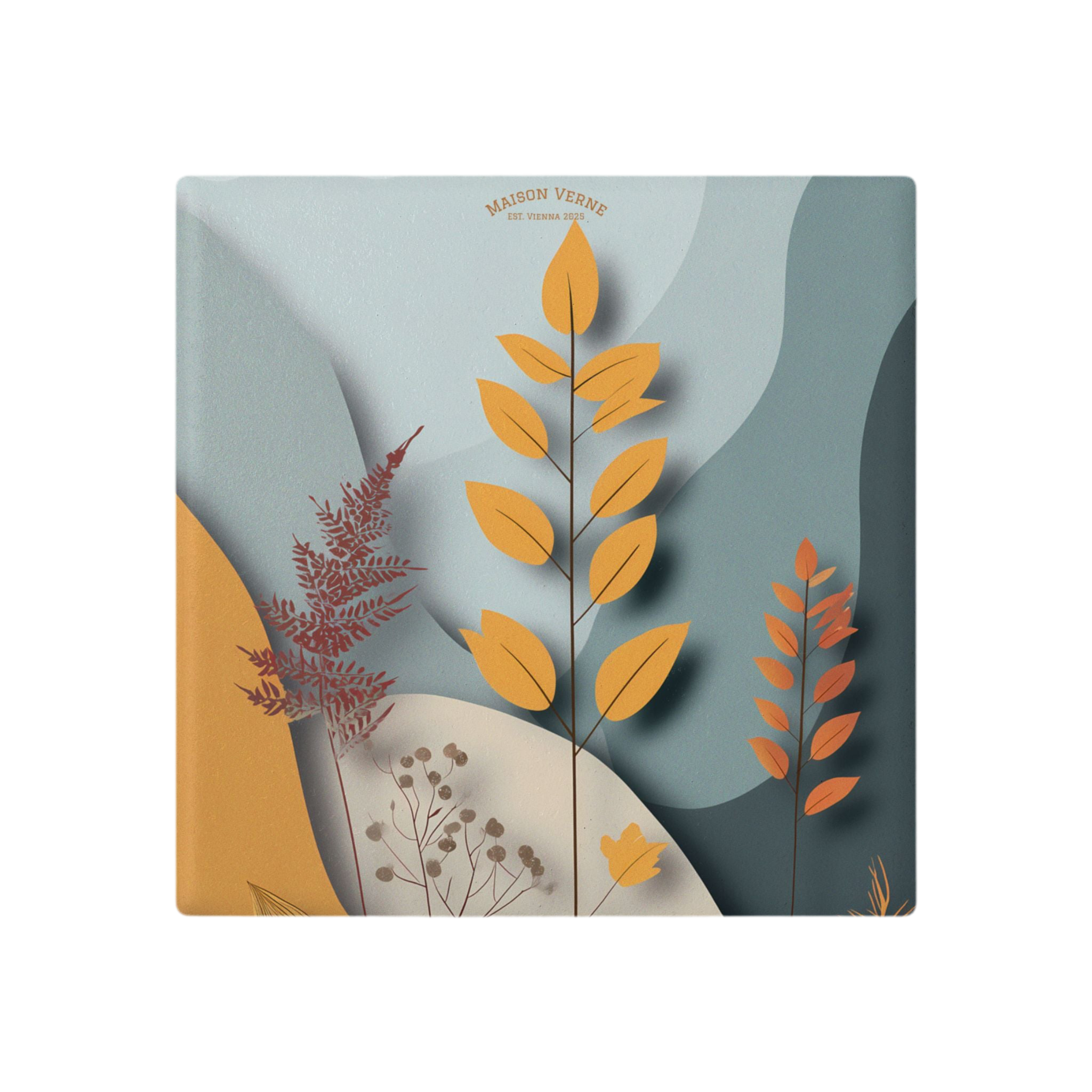Maison Verne Keramik Untersetzer "Whispering Leaves" - Golden Autumn No. 16