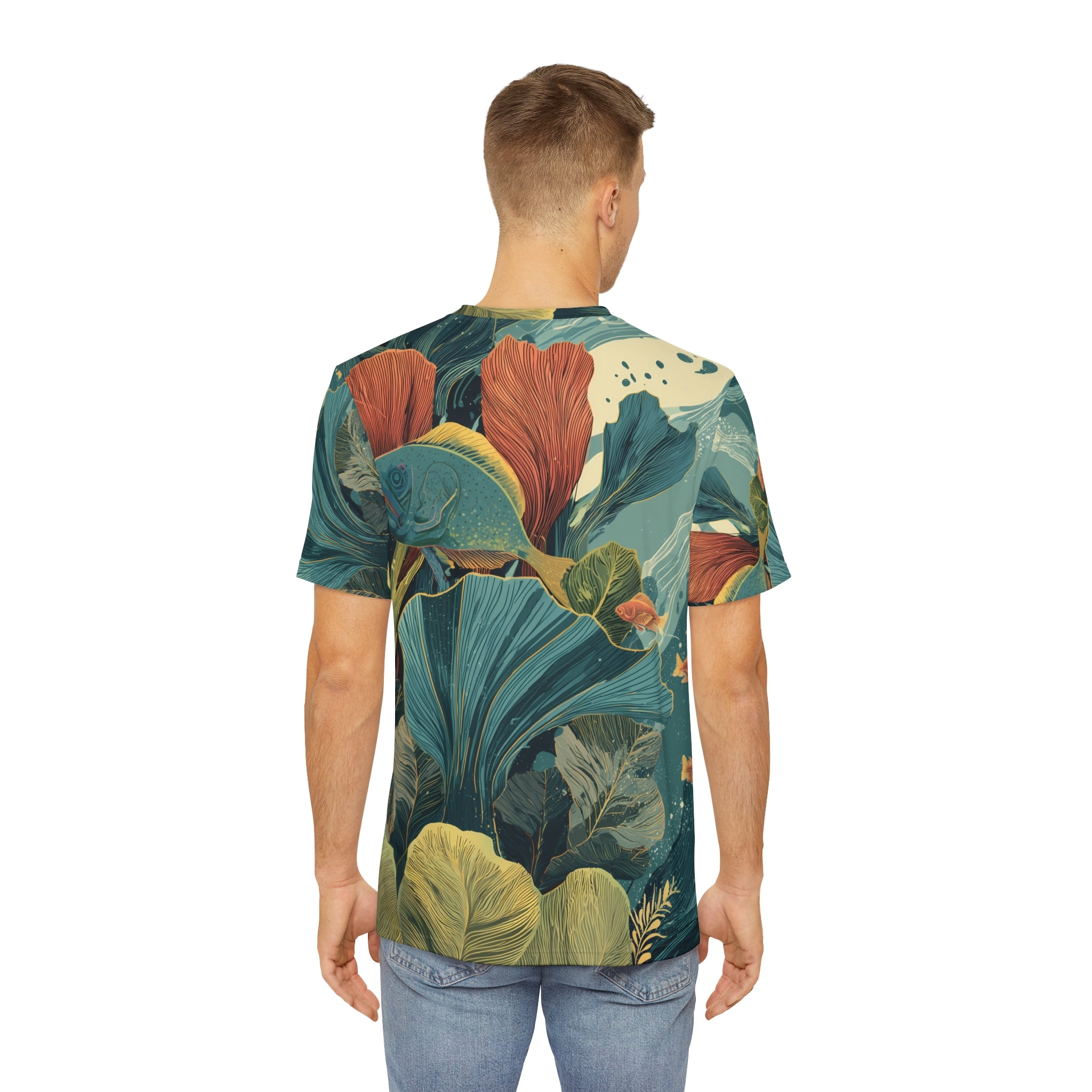 Männer Shirt "Verdant Currents", Cosmic Botanicals No. 65