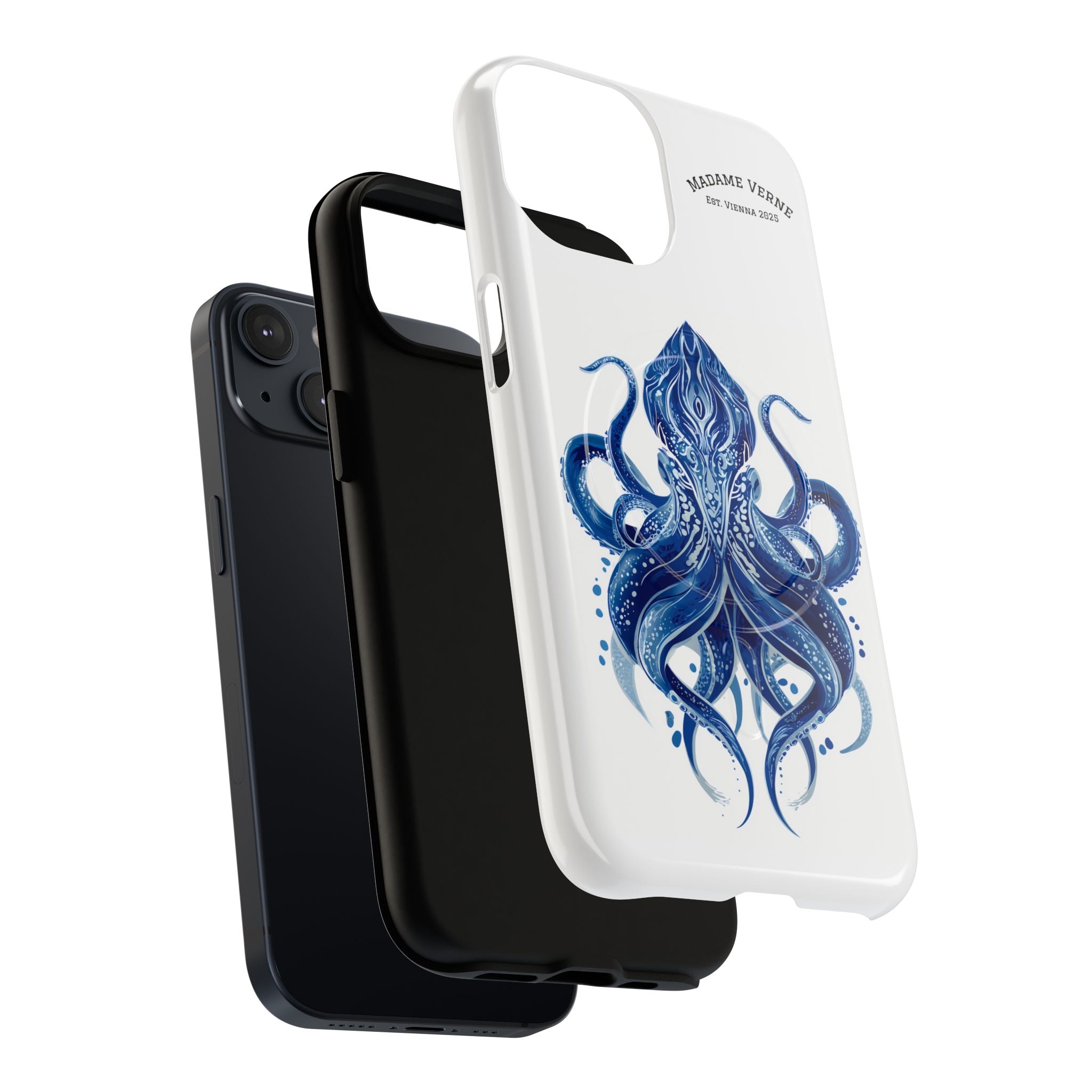 MagSafe iPhone Case "Deep Blue Bloom" - Opal Depths No. 32
