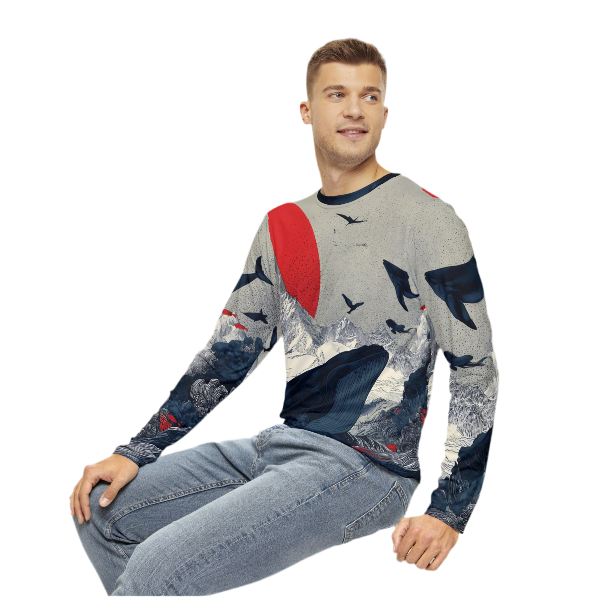 Maison Verne Männer Long Sleeve Shirt - Opal Depths No. 36