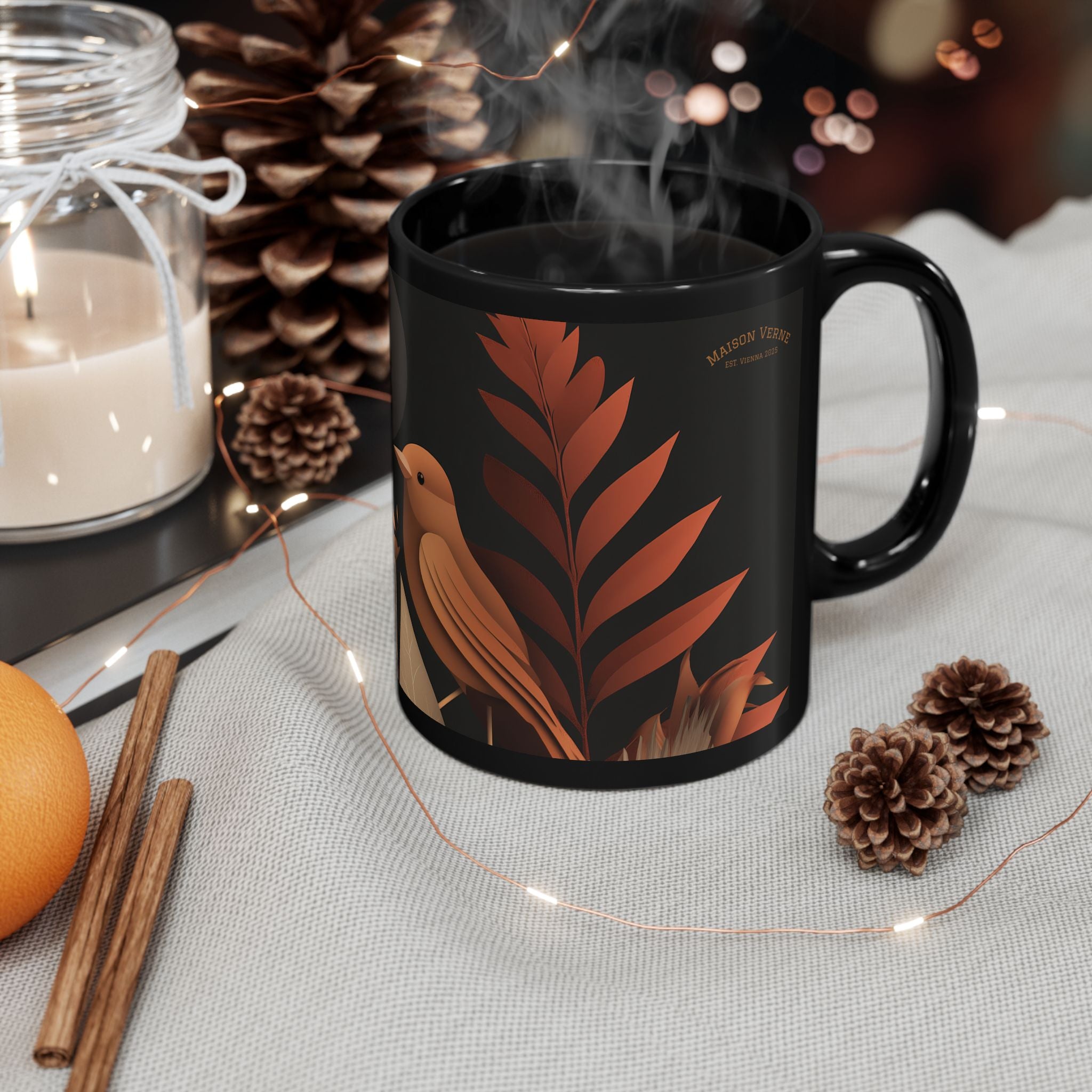 Coffee cup "Amber Serenade" - Golden Autumn No. 07