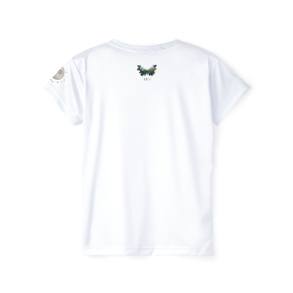 Plus Size Damen T-shirt "Celestial Bloom" - Cosmic Botanicals No. 30 (weiß)