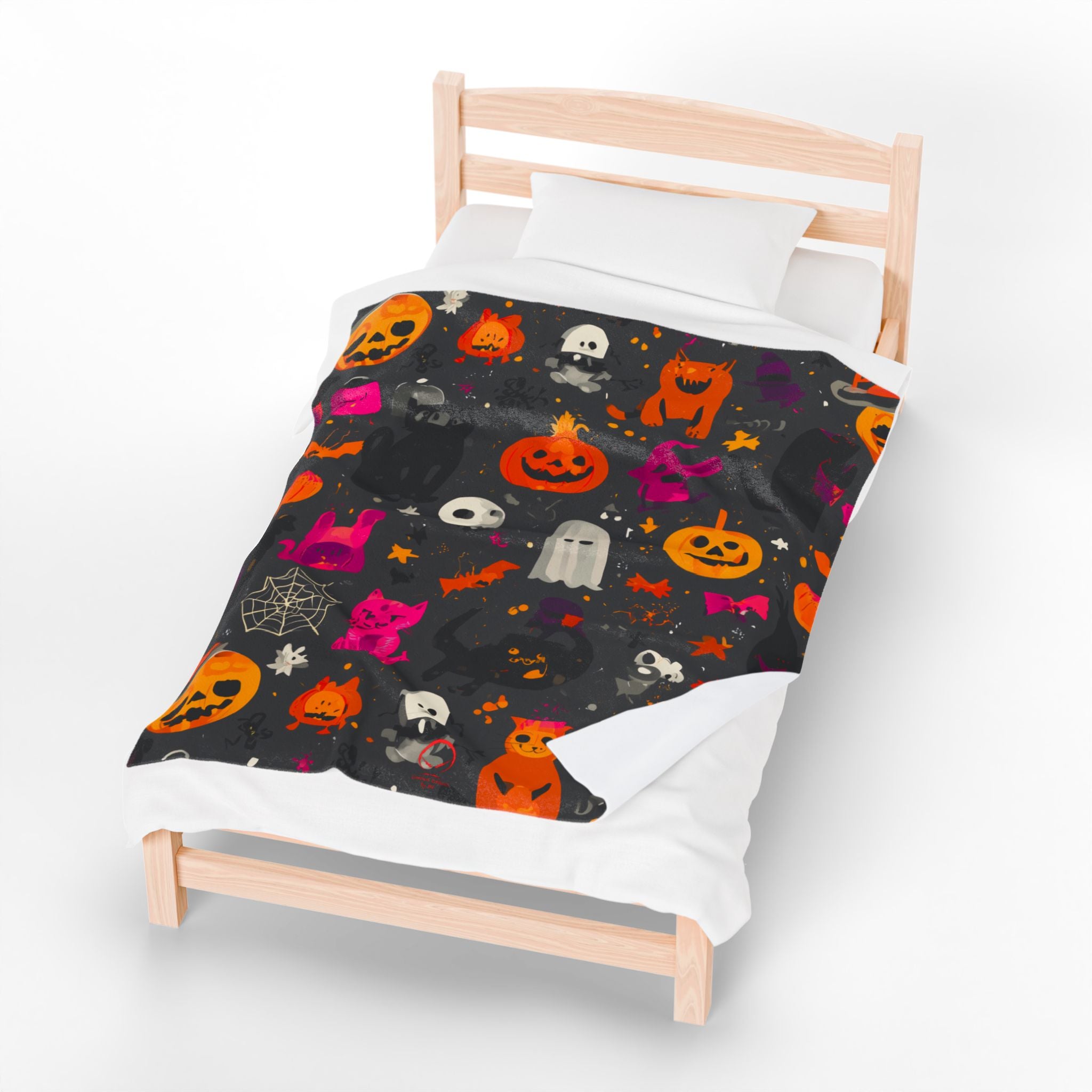 Maison Verne Halloween Ltd. Edition Velours-Kuscheldecke - 🎃👻 Wicked Elegance No. 83 👻🎃